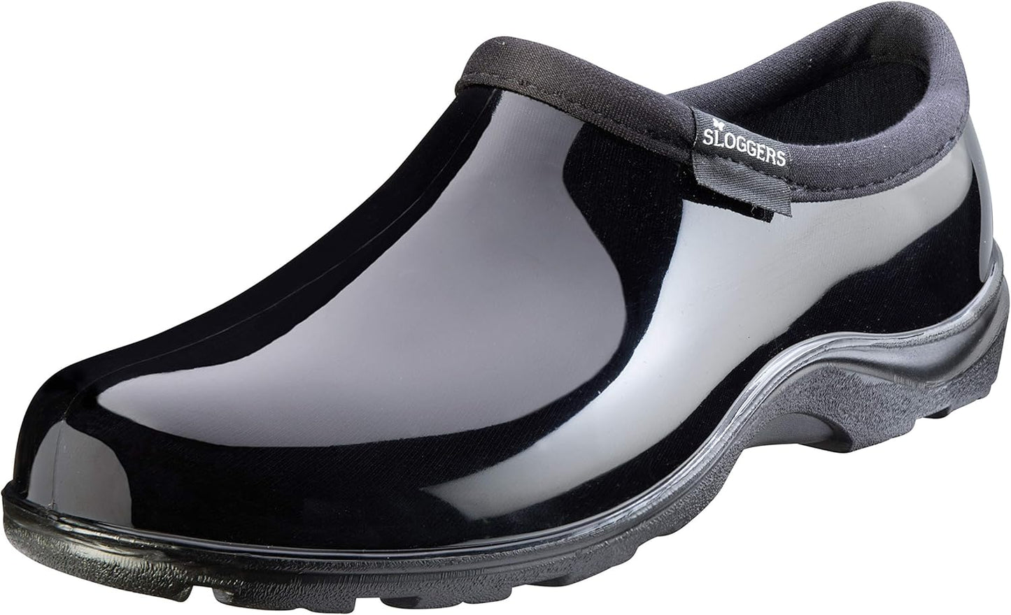 Sloggers Original Waterproof Rain and Garden Shoe for Women– Outdoor Slip-On Garden Clog - Made in The USA with Premium Comfort Insole and Arch Support - Classic Chicken Black, Size 8