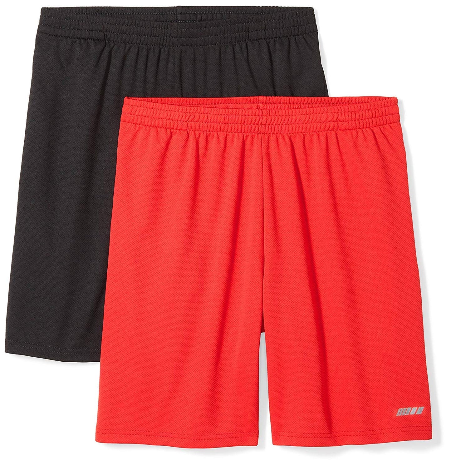Amazon Essentials Men's Athletic Basketball Gym,Performance Tech Loose-Fit Training Shorts, Pack of 2