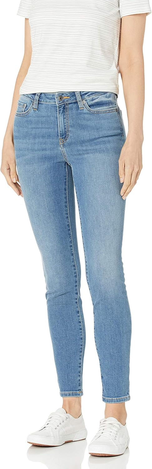 Amazon Essentials Women's Mid-Rise Stretchy Skinny Jeans