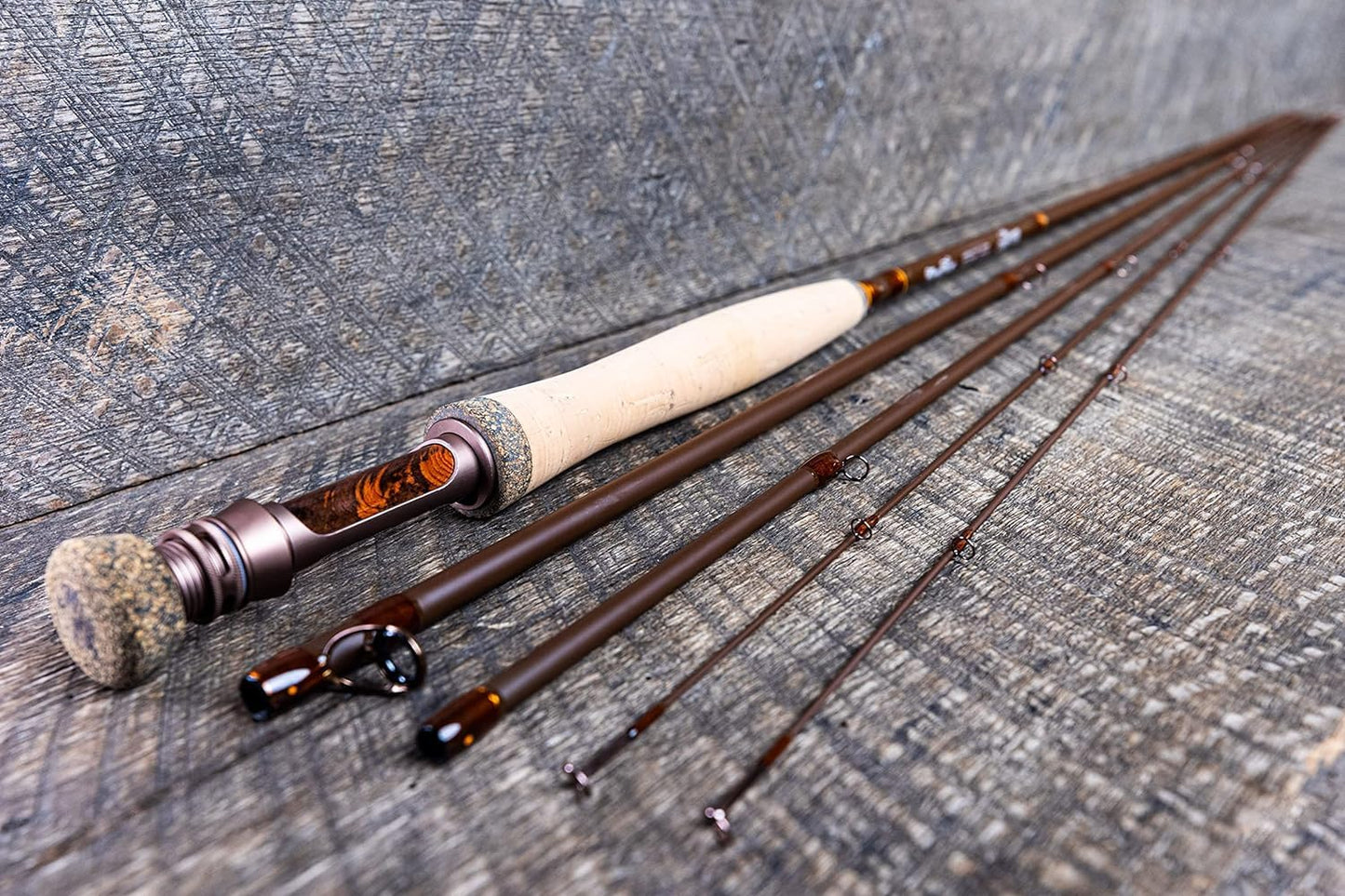 Moonshine Rod Company Fly Fishing Rod with Carrying Case and Extra Rod Tip Section Medium Action, The Drifter II, 4wt 8'6"