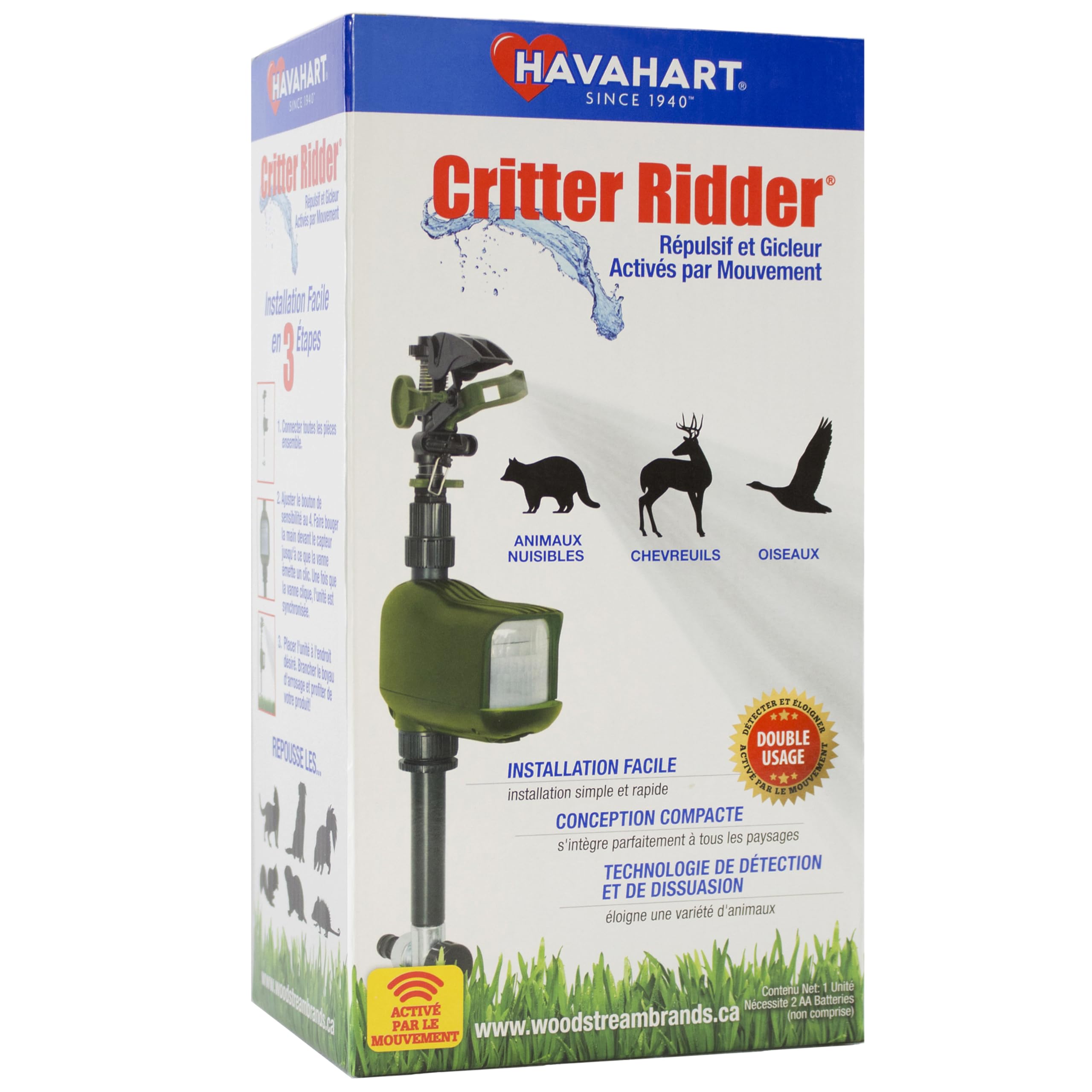 Havahart 5277 Critter Ridder Motion Activated Animal Repellent and Spr ...