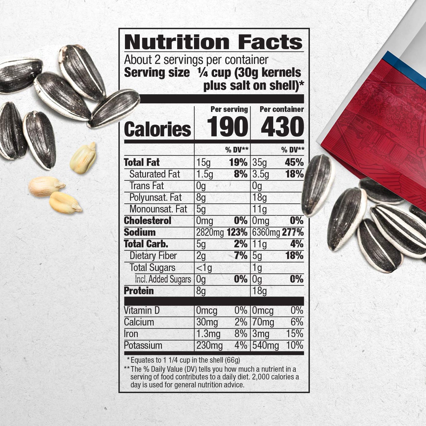 DAVID Roasted and Salted Jumbo Sunflower Seeds, Original Flavor, 5.25oz. (Pack of 12)