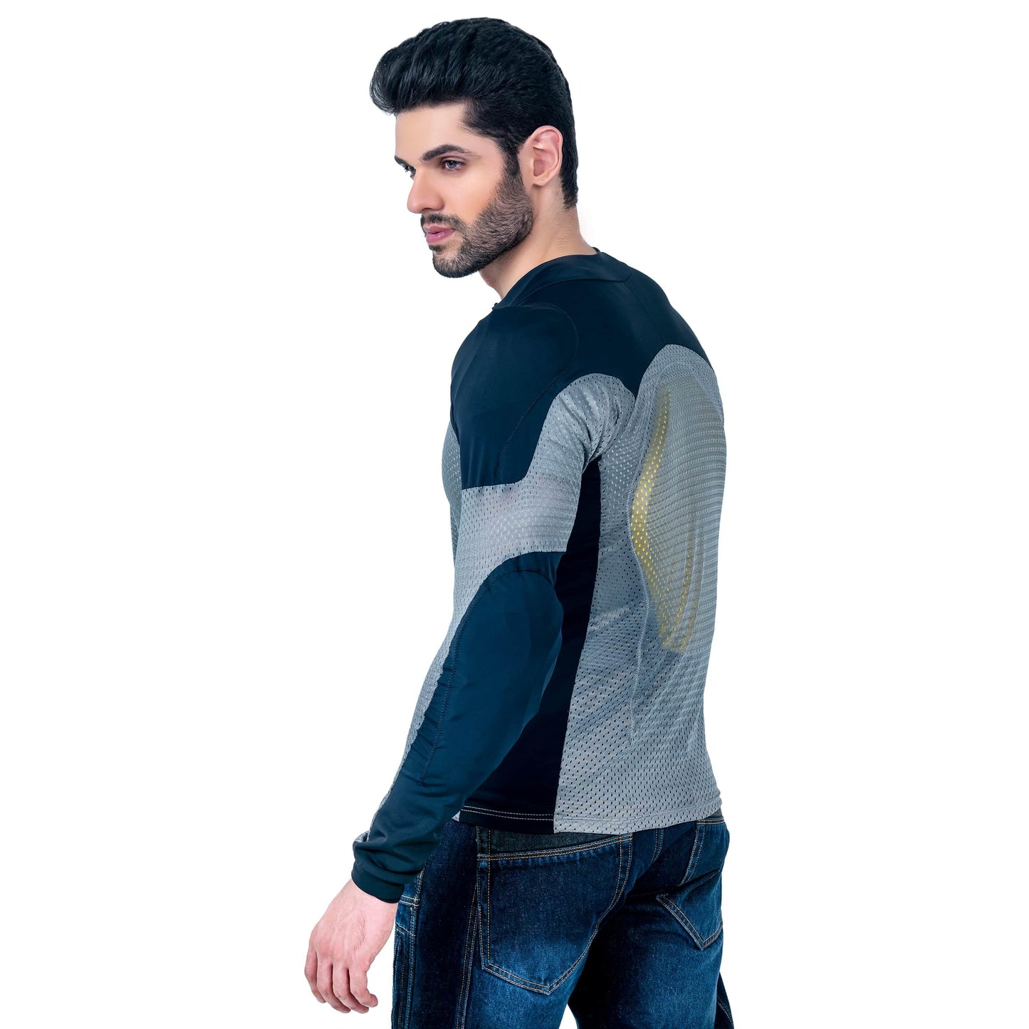 WICKED STOCK Mesh Armored Motorcycle Shirt - CE Level 2 Unisex Motorcycle Protective Shirt for Summer with Removable Padding