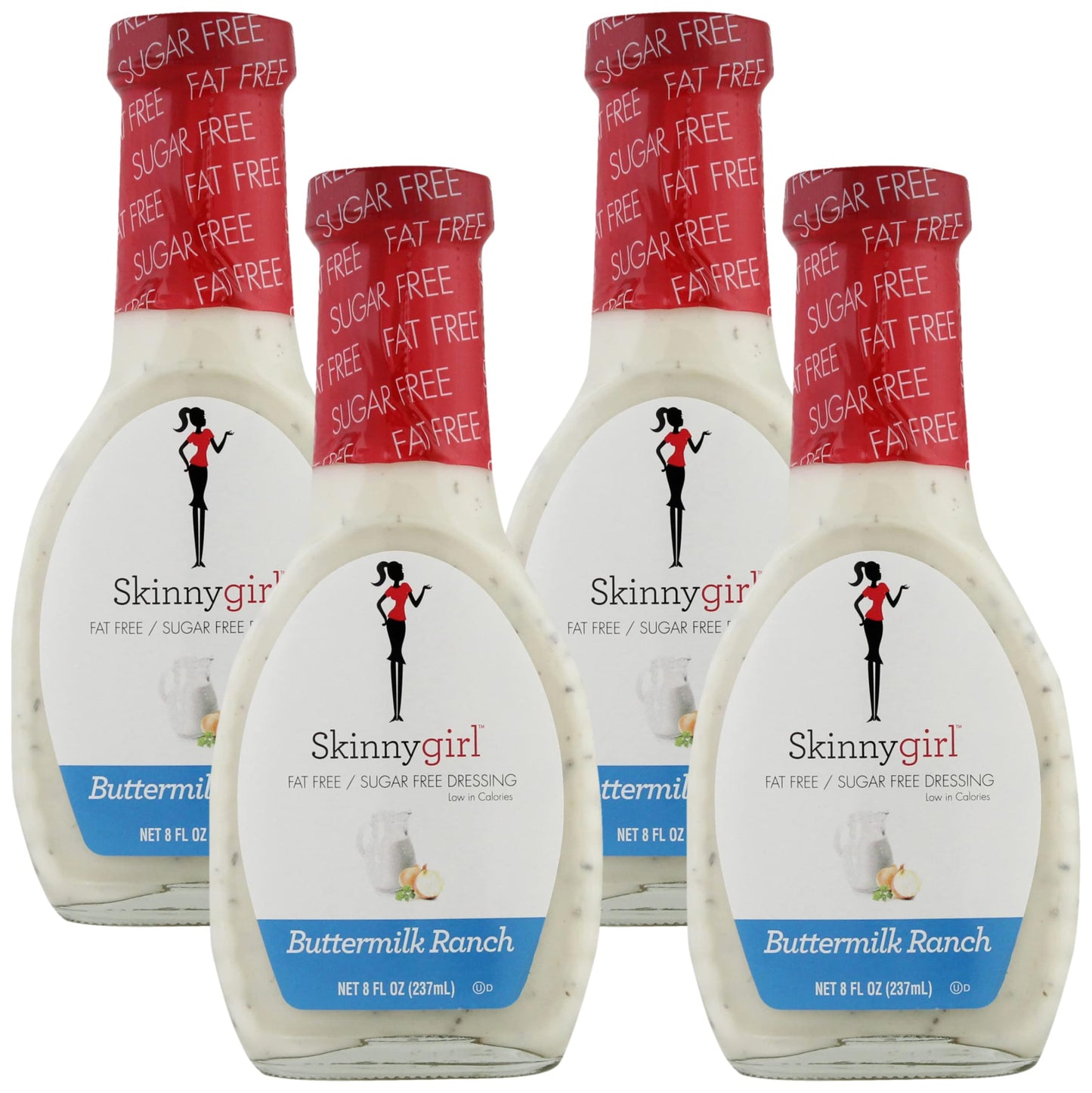 Skinnygirl Fat-Free Salad Dressing, Sugar-Free Buttermilk Ranch, 8 Ounce