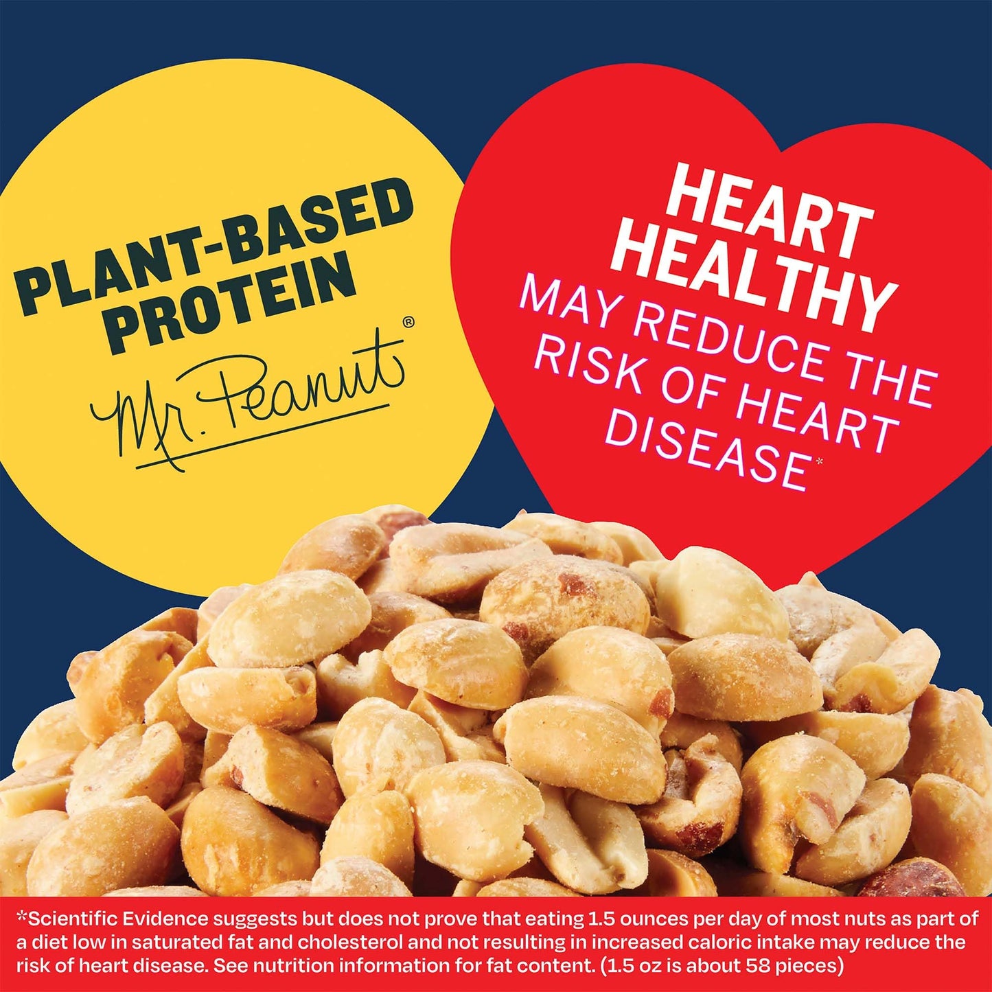 PLANTERS Peanuts, Lightly Salted Peanuts, Dry Roasted, Snacks for Adults, (6 ct Pack, 2.2 lb Containers)
