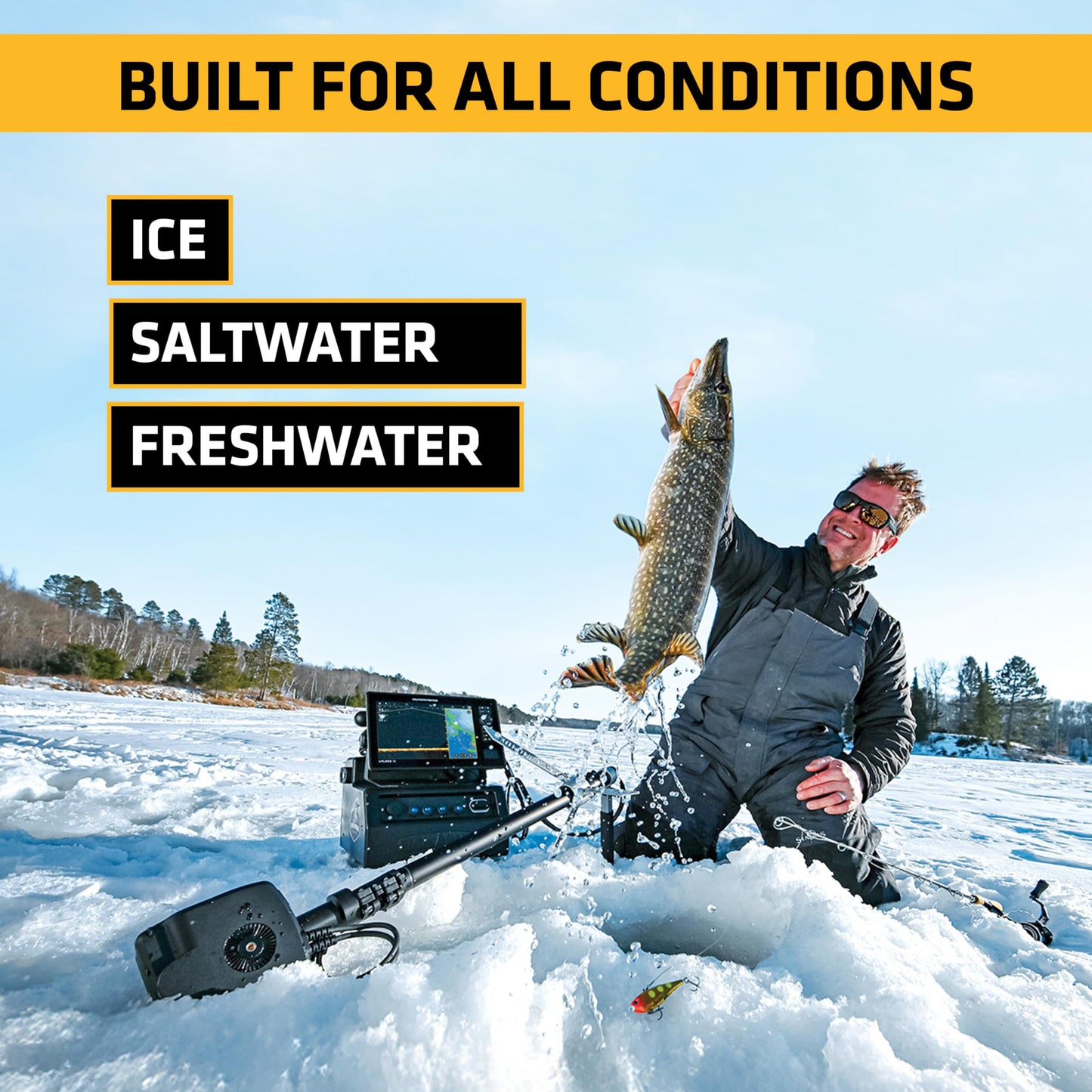 Humminbird MEGA Live 2 Forward-Facing Sonar Transducer for XPLORE, APEX, and SOLIX G3 Fish Finders