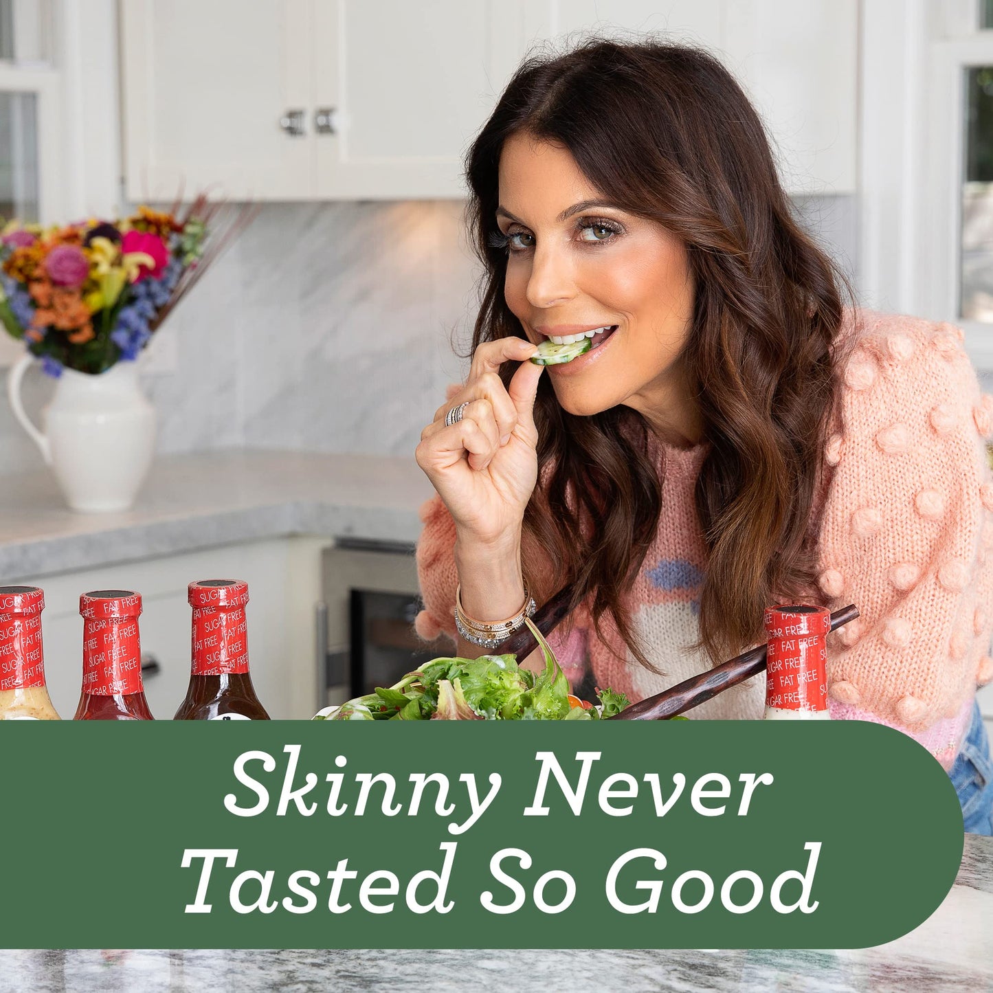 Skinnygirl Fat-Free Salad Dressing, Sugar-Free Buttermilk Ranch, 8 Ounce