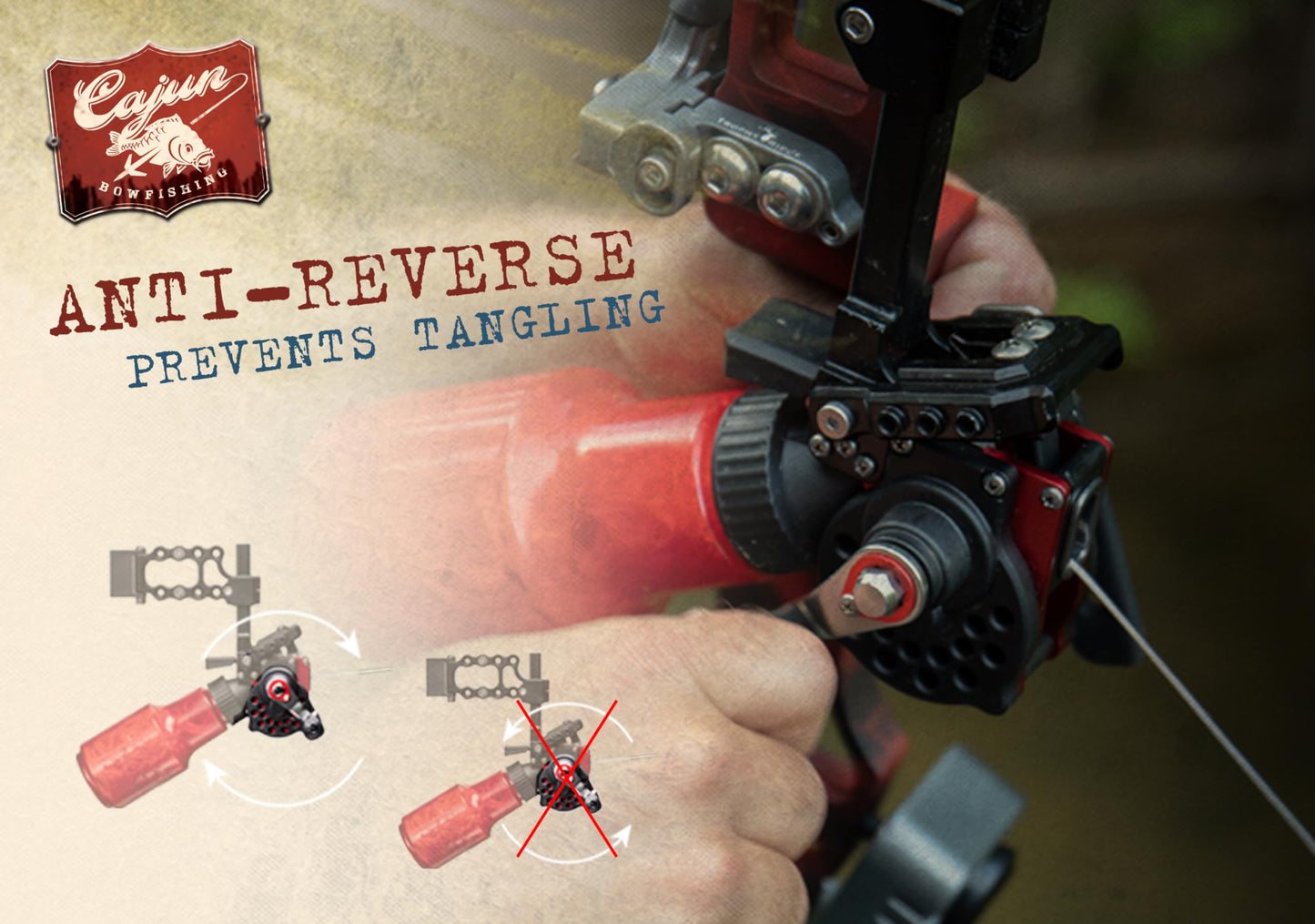 Cajun Bowfishing Winch Pro Bowfishing Reel