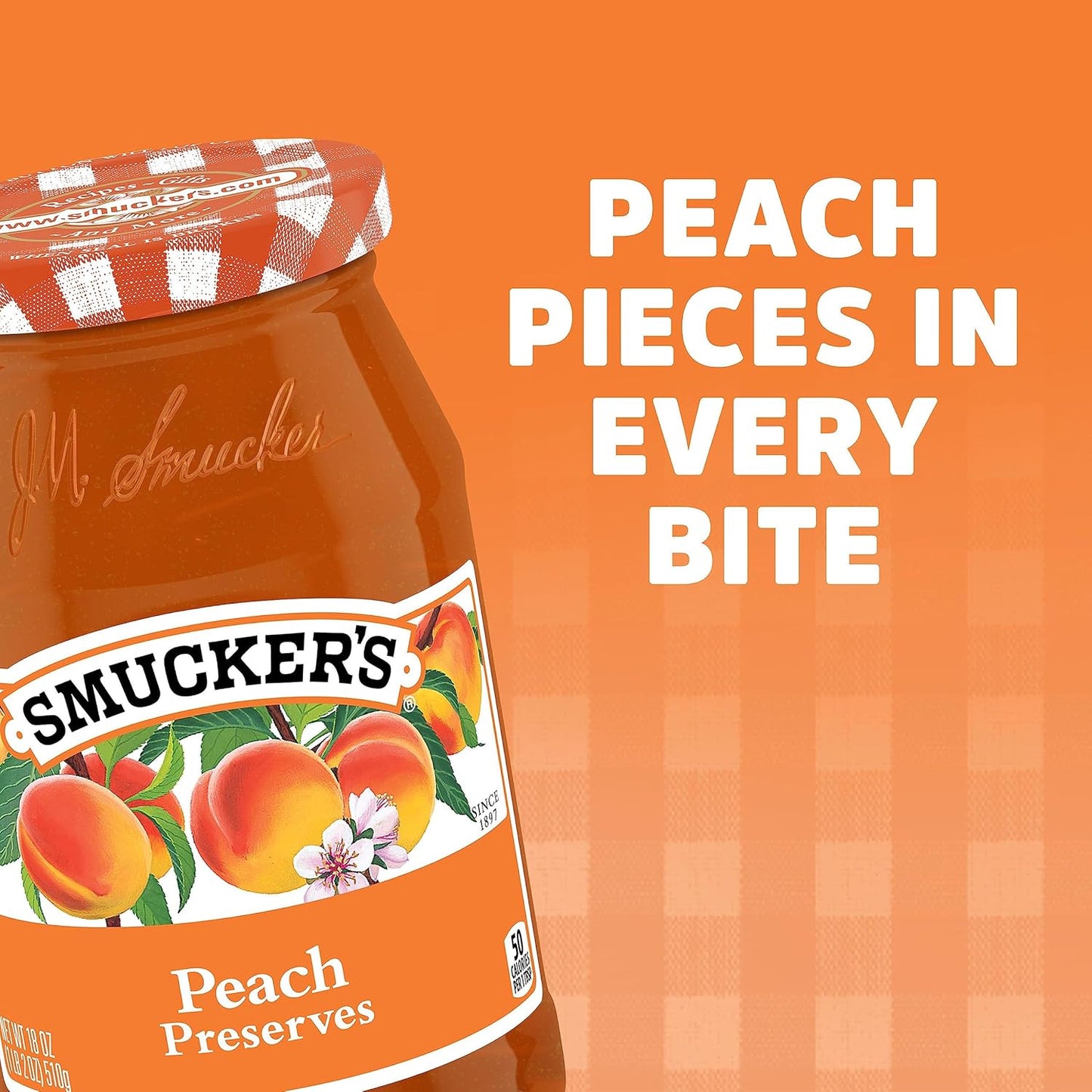 Smucker's Peach Preserves, 18 Ounces
