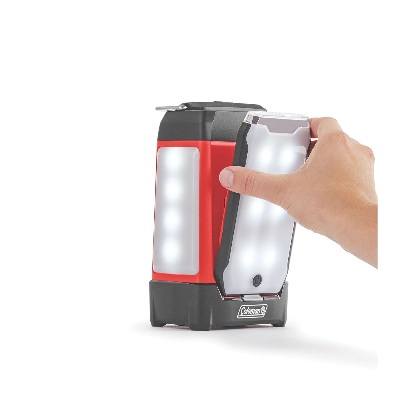Coleman Multi-Panel Rechargeable LED Lantern, Water-Resistant Lantern with Removable Magnetic Light Panels, Built-In Flashlight, & USB Charging Port; Great for Camping, Hunting, Emergencies, & More