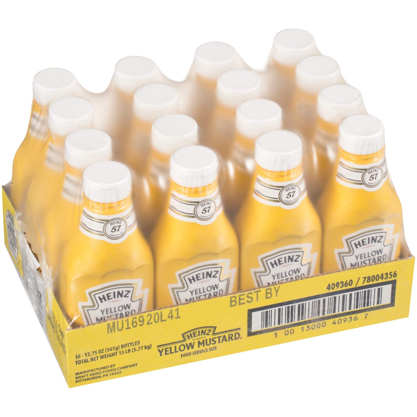 Heinz Yellow Mustard, 20 oz Bottle