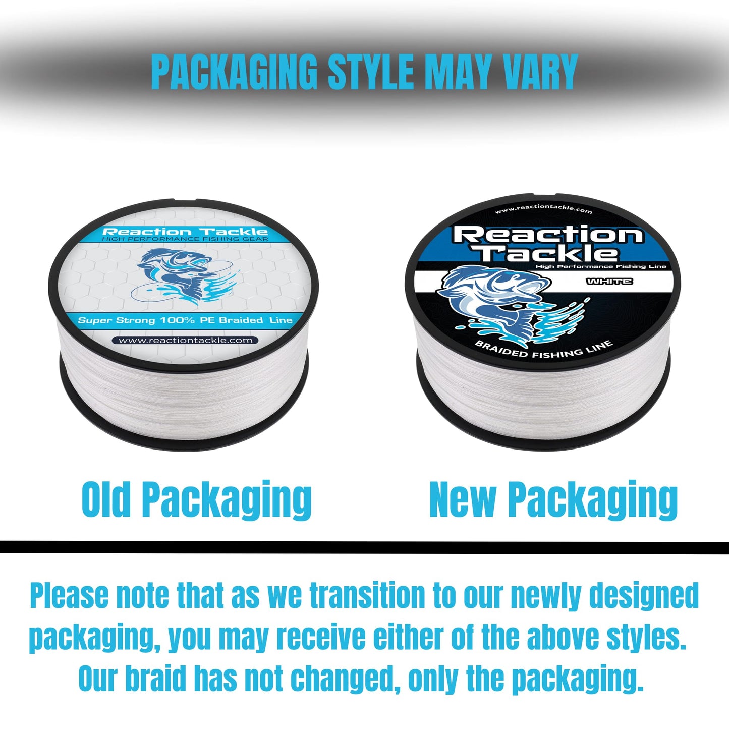 Reaction Tackle Braided Fishing Line Blue Camo 8LB 150yd
