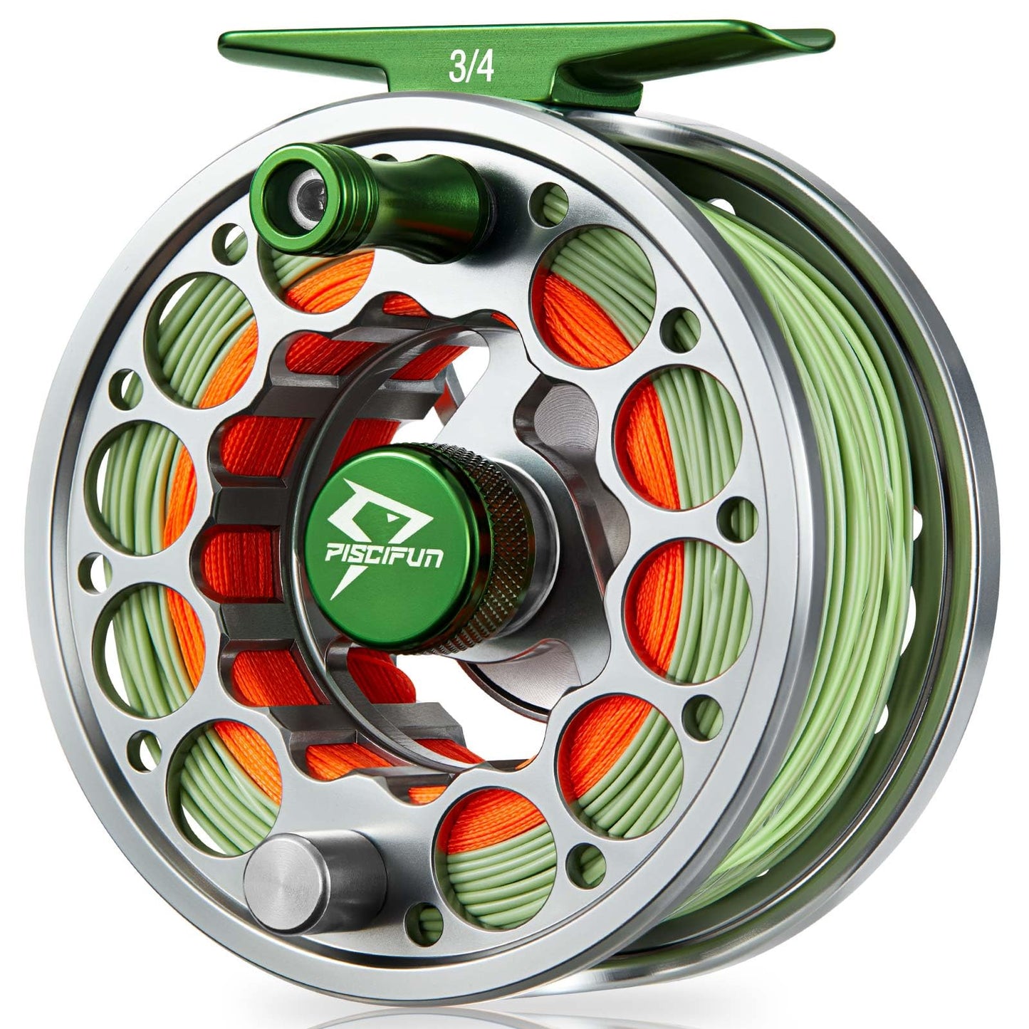 Piscifun Sword Fly Fishing Reel, CNC-Machined Aluminum Alloy Fly Reel, 3/4, 5/6, 7/8, 9/10 Weight, Black, Gunmetal, Space Gray