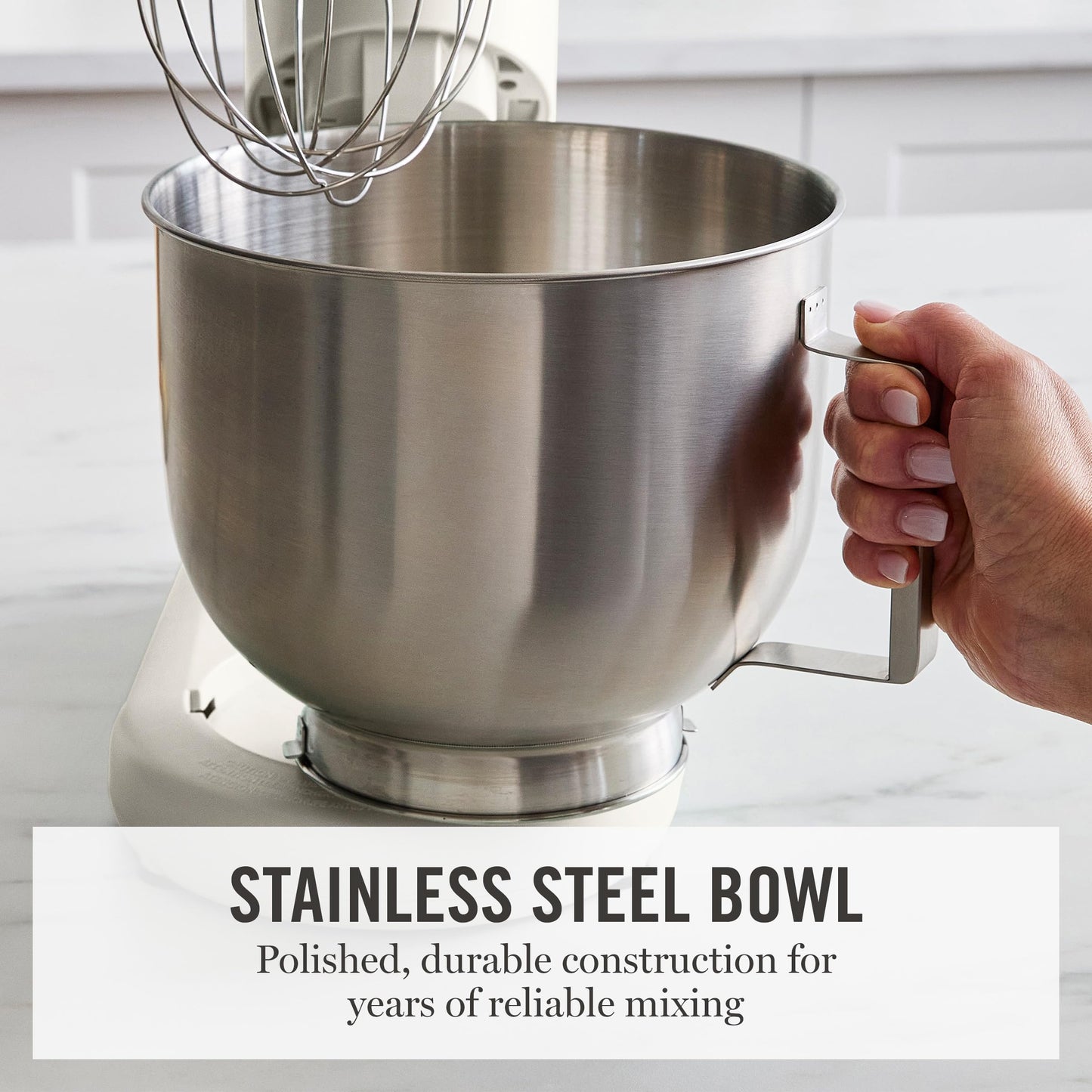 Martha Stewart Stand Mixer, 12 Speed, Tilt-Head, 5.3QT Stainless Steel Bowl, Splash Guard with Pour Chute, Whisk, Dough Hook, Flat Beater, Electric Kitchen Baking Mixer, Bread, Cake, Whip, Caviar Gray