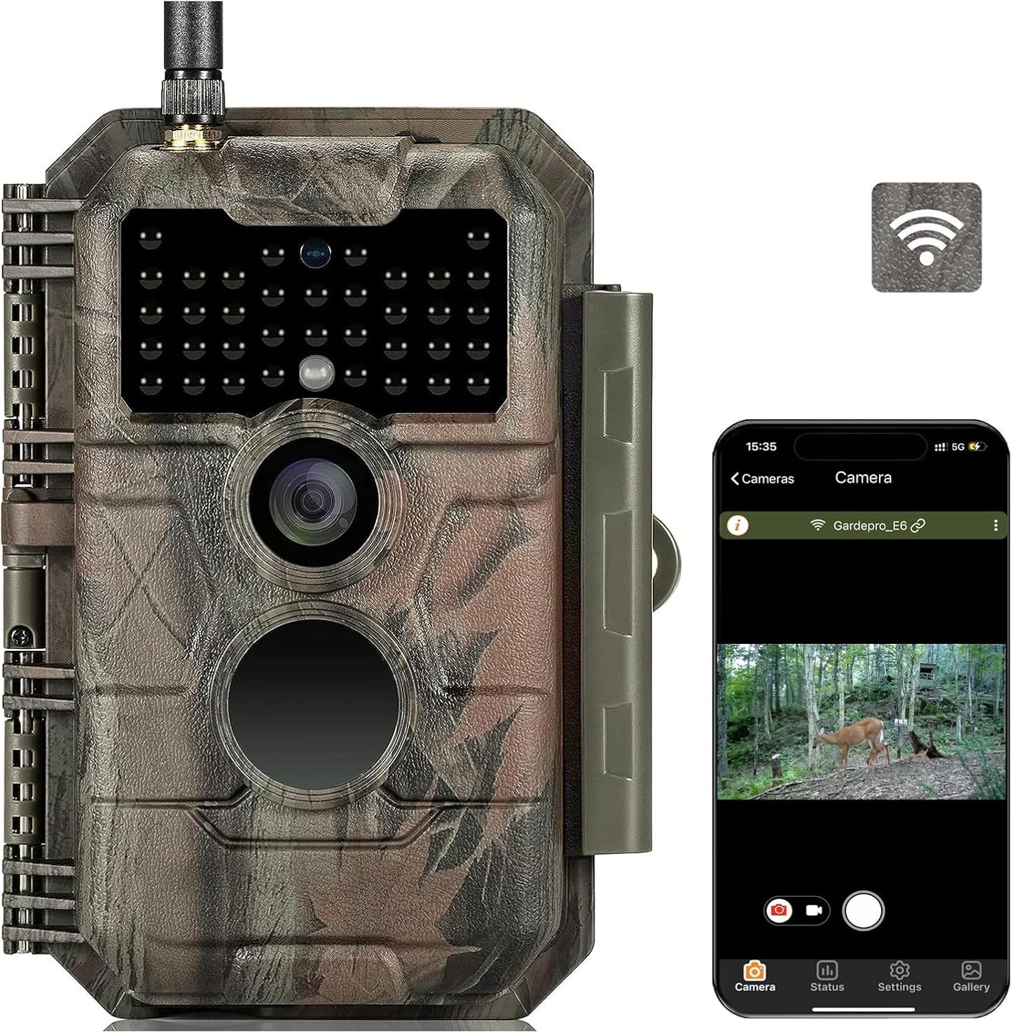 Mini Camera WOSPORTS Mini Trail Camera 24MP/1080P With Night