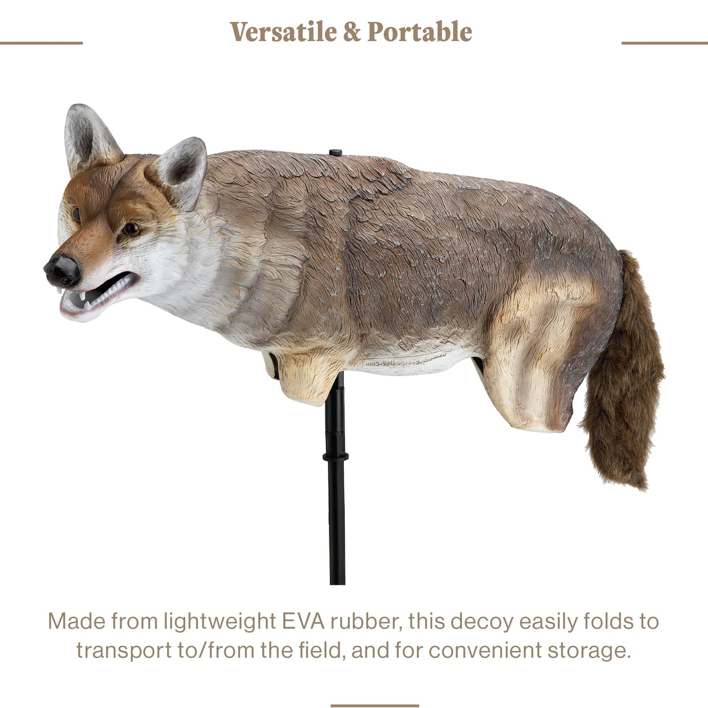 Lucky Duck Yote Coyote Decoy
