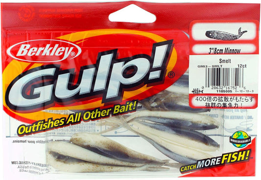 Berkley Gulp!® Minnow - 3" - 12 Per Bag - Smelt