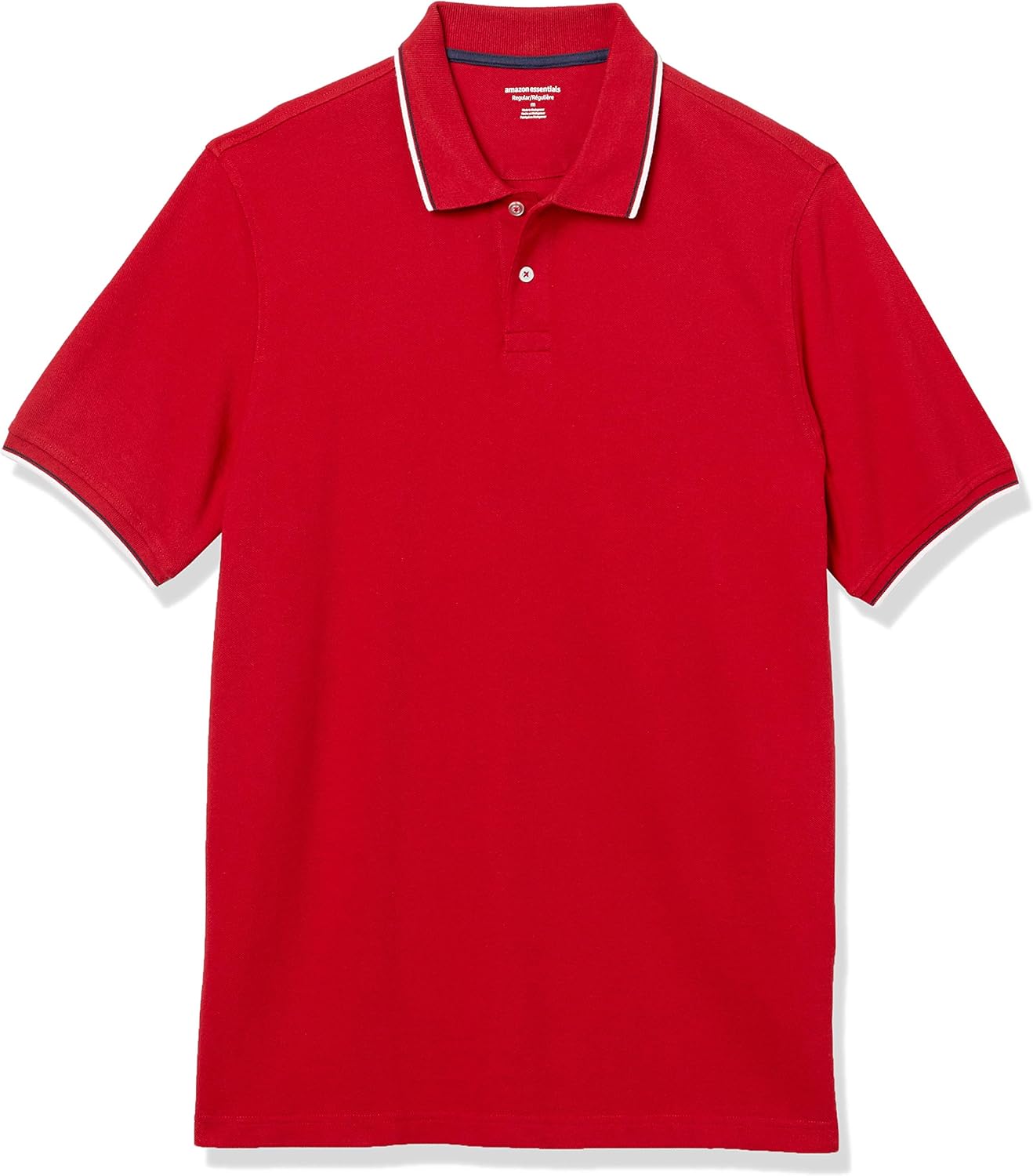 Amazon Essentials Men's Regular-Fit Short Sleeve Cotton Pique Polo Shirt (Available in Big & Tall)