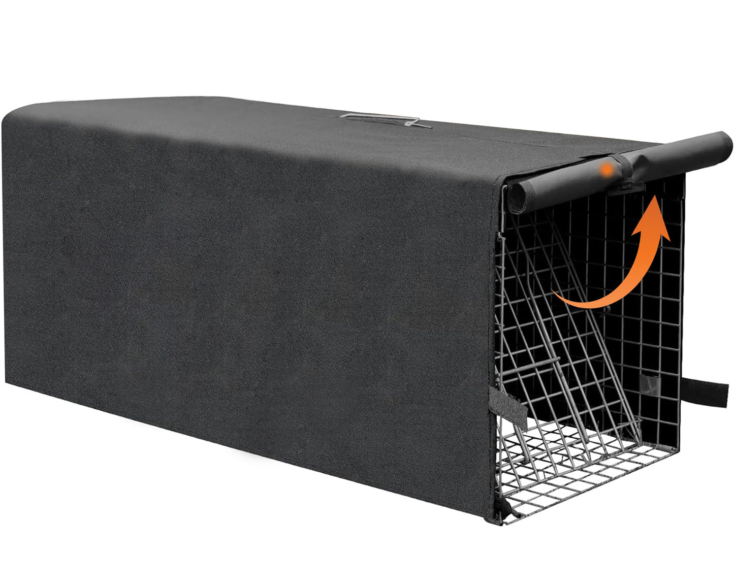 Live Animal Trap Cage Cover, Cat Trap for Stray Cats 32 Inch Folding Skunk Trap with Real Door for Raccoons, Opossums, Groundhogs, Skunks, Feral Cats, Squirrels (Only Cover)