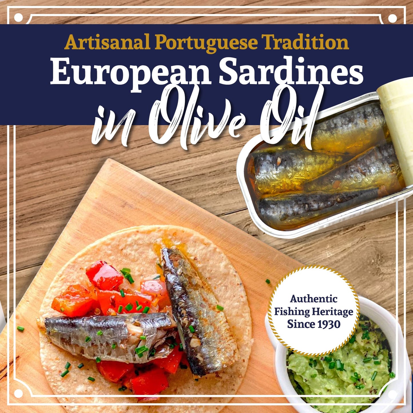 Santo Amaro - 6 Flavor Variety Pack Sampler European Wild Sardines - Virgin Olive Oil - Tomato Sauce from Puree - Virgin Olive Oil & Spicy Red Piri Piri Pepper - Spring Water - Virgin Olive Oil & Lisbon Lemon - Tomato Puree with Spicy Red Piri Piri Pepper
