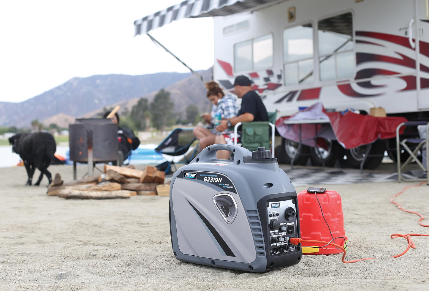 Pulsar Products GD400BN, 4000W Portable super-quiet Dual Fuel & Parallel Capability, RV-Ready, CARB Compliant