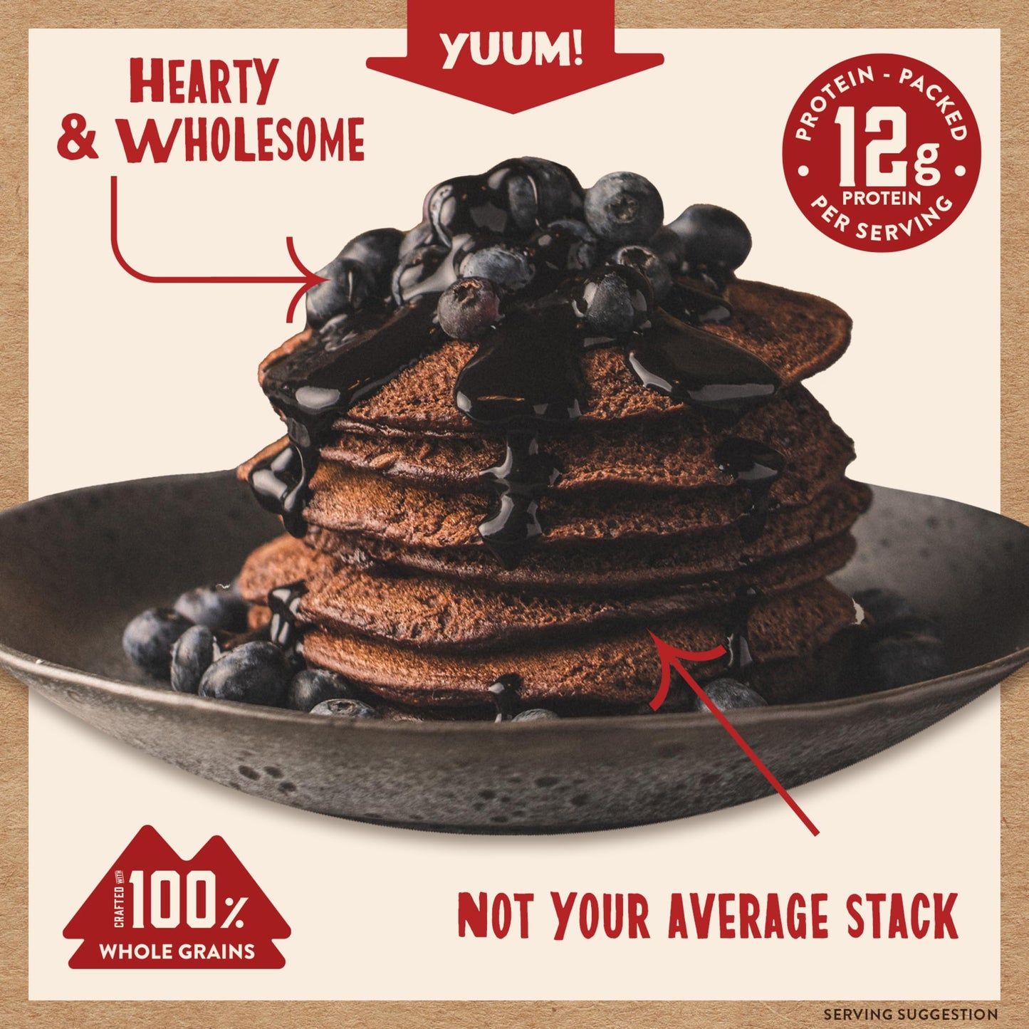 Kodiak Cakes Protein Pancake Power Cakes, Flapjack and Waffle Baking Mix, Buttermilk, 20 Oz, (Pack of 6)