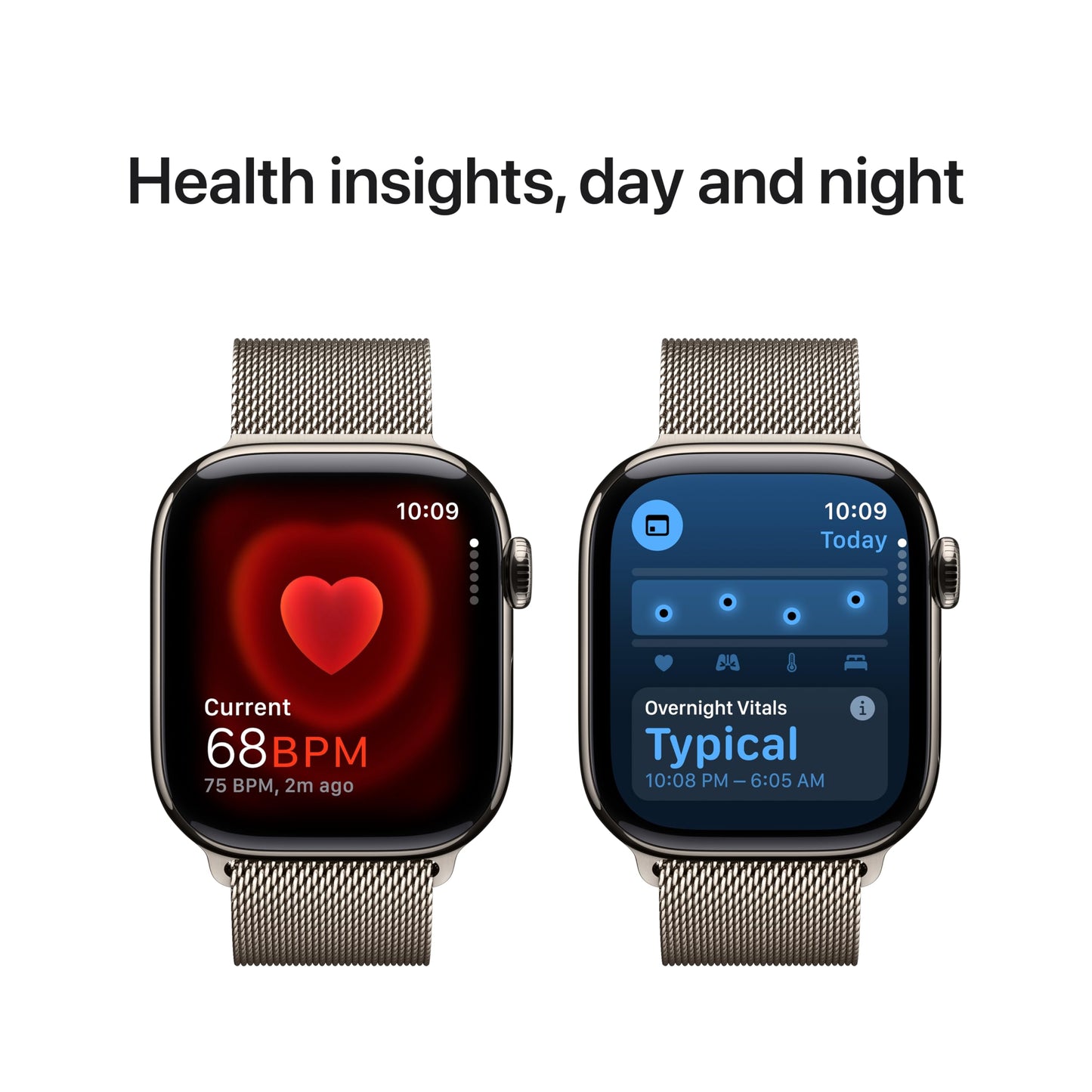 Apple Watch Series 10 [GPS + Cellular 42mm case] Smartwatch with Natural Titanium Case with Natural Milanese Loop. Fitness Tracker, ECG App, Always-On Retina Display, Carbon Neutral