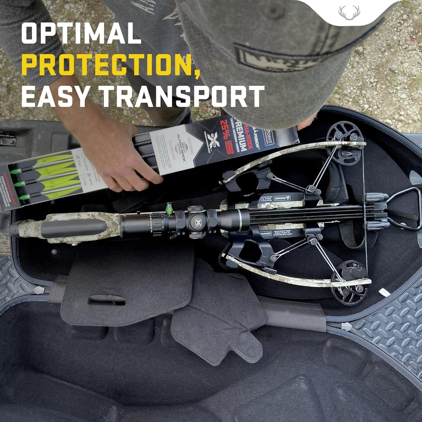 TenPoint STAG Hard Case, Black - Easily Transport & Protect Your Crossbow