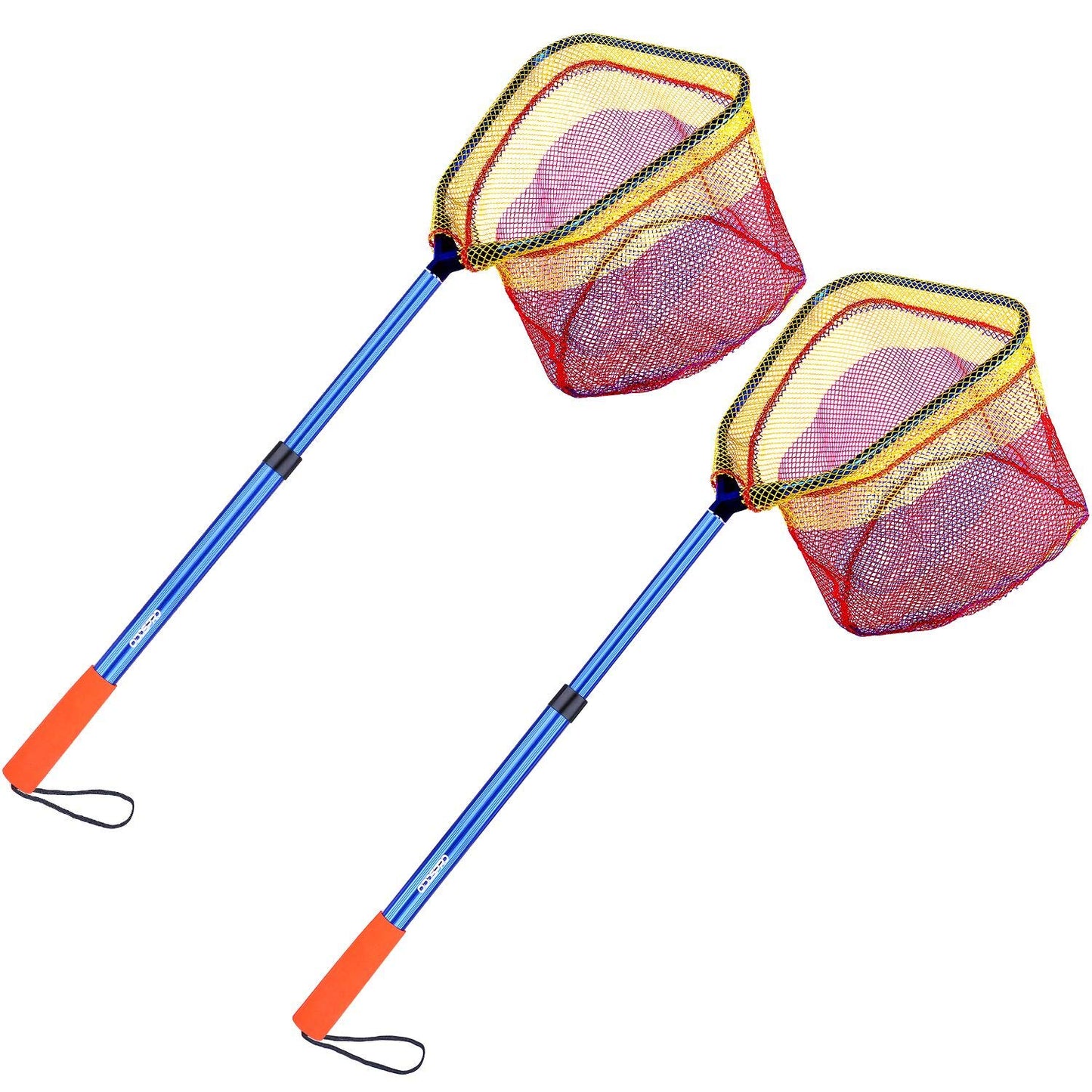 Kids Fishing Net - Telescoping Bait, Minnow, and Butterfly Net With 11.4" Depth, Handle Extends to 30" for Easy Catch and Release