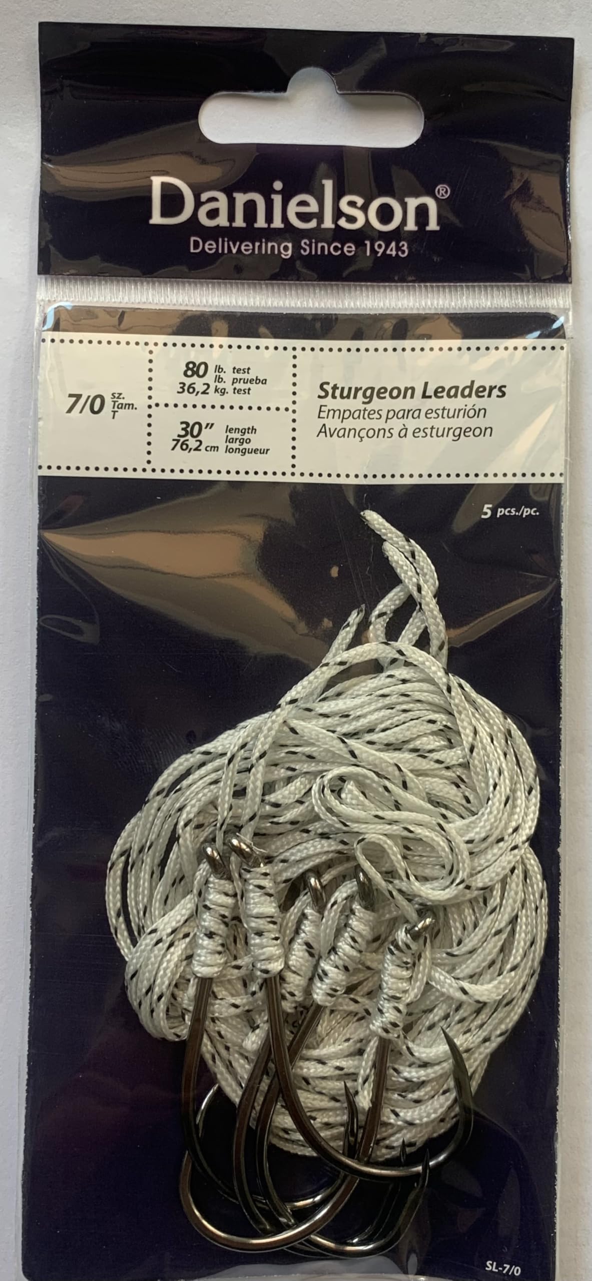 Leader Sturgeon Sz 5-PK, Multi, 7/0