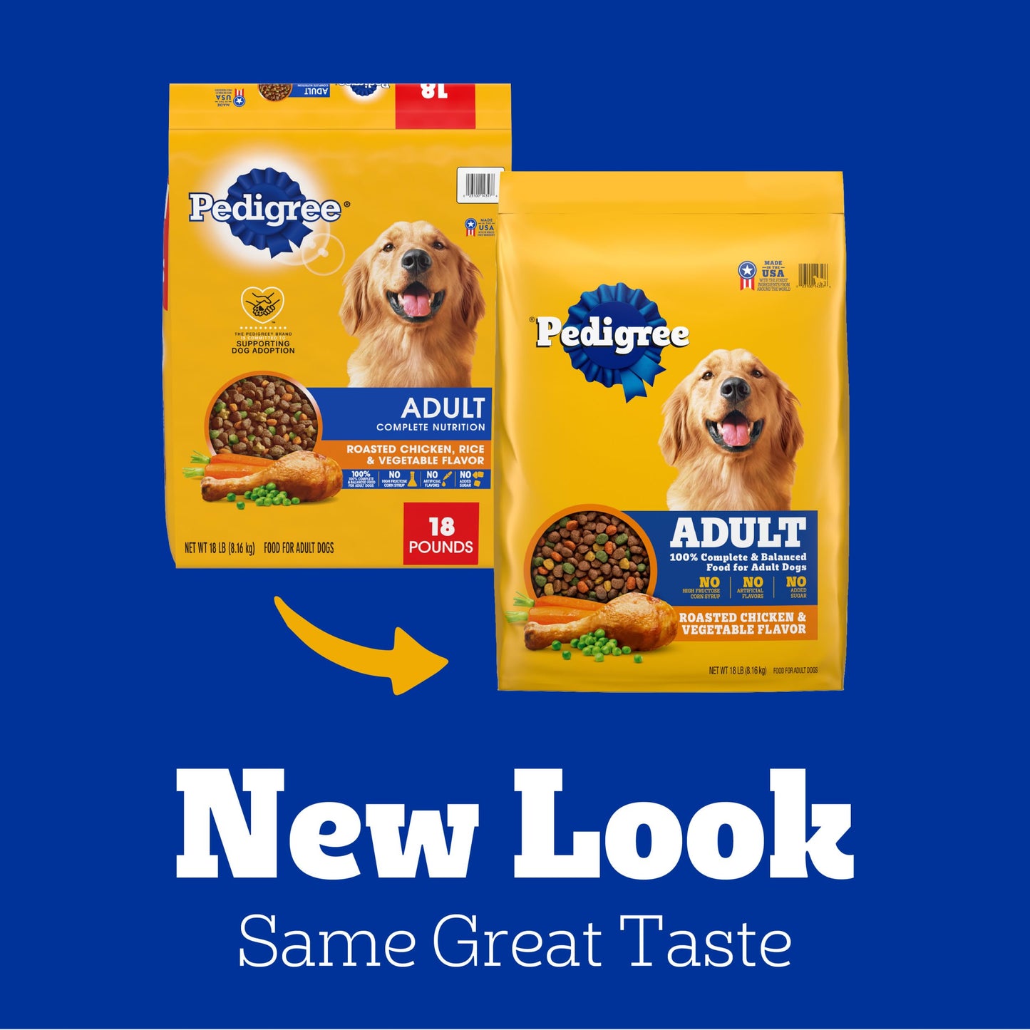 Pedigree Complete Nutrition Adult Dry Dog Food, Grilled Steak & Vegetable Flavor, 18 lb. Bag