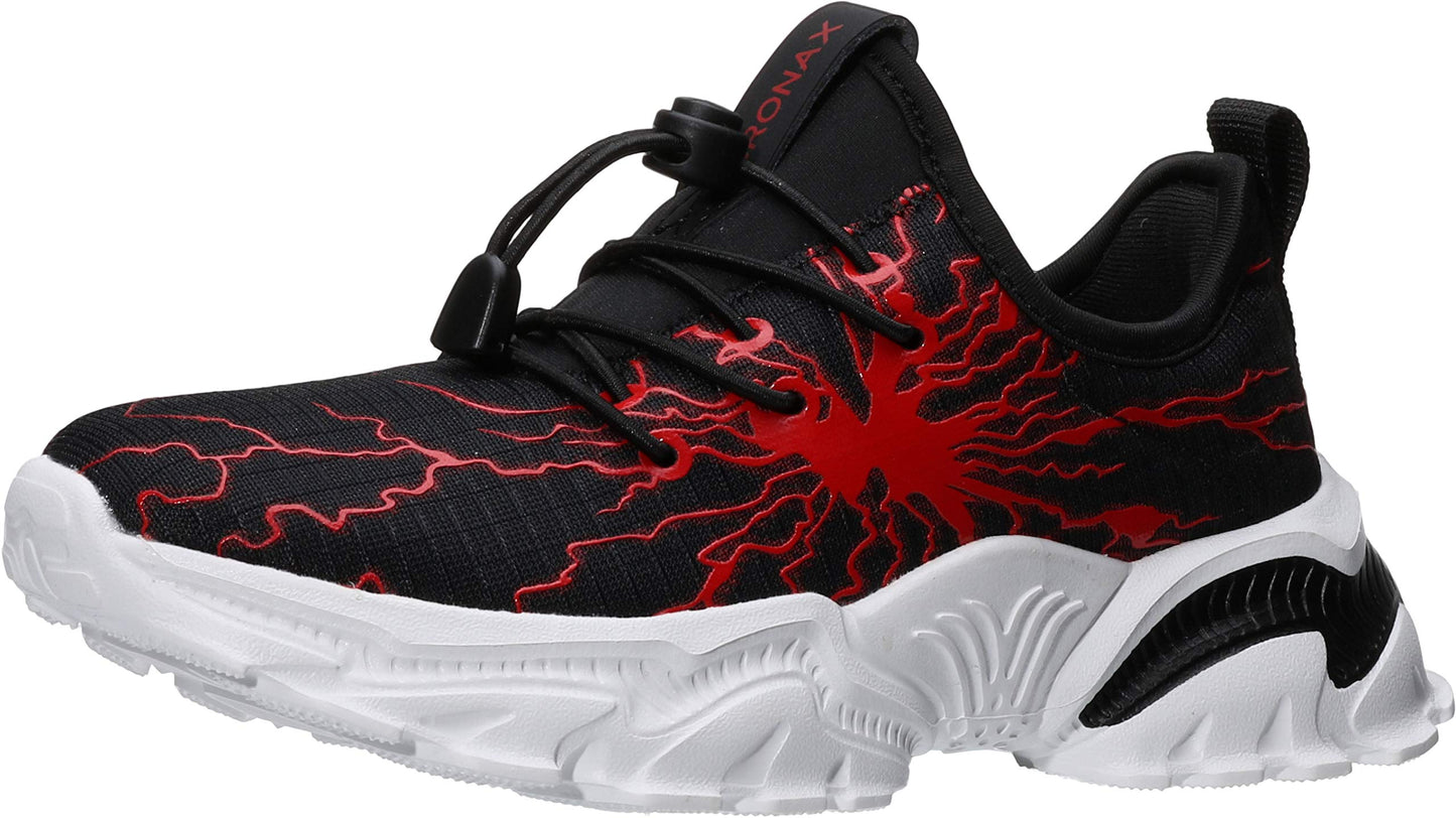 BRONAX Little/Big Boys Comfortable Graffiti Personality Tennis Shoes