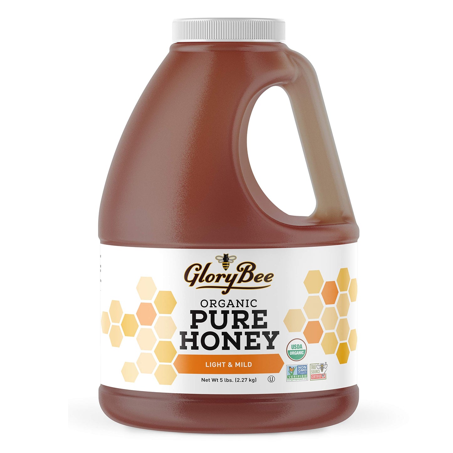 GloryBee, Pure Clover Blend Honey, 100% US Grade A Honey, 5lb