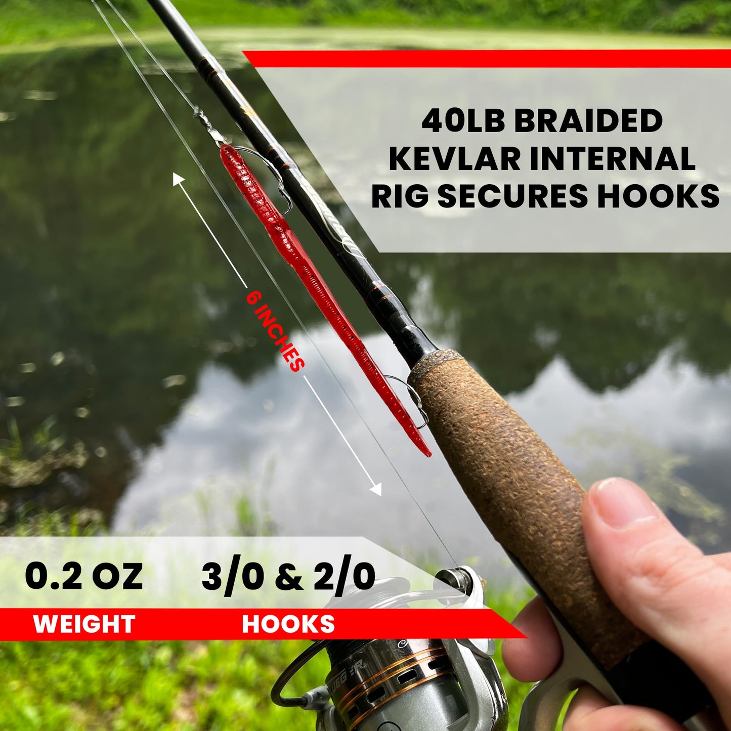 Made in USA Weedless Pre-Rigged Fishing Lures Bass Set, Pike, and Anything in Between - USA - Extra Durable Soft Plastic Swimbaits for Bass Fishing Lures - 5 PCS Bass Baits and Lures Pack(Variety)
