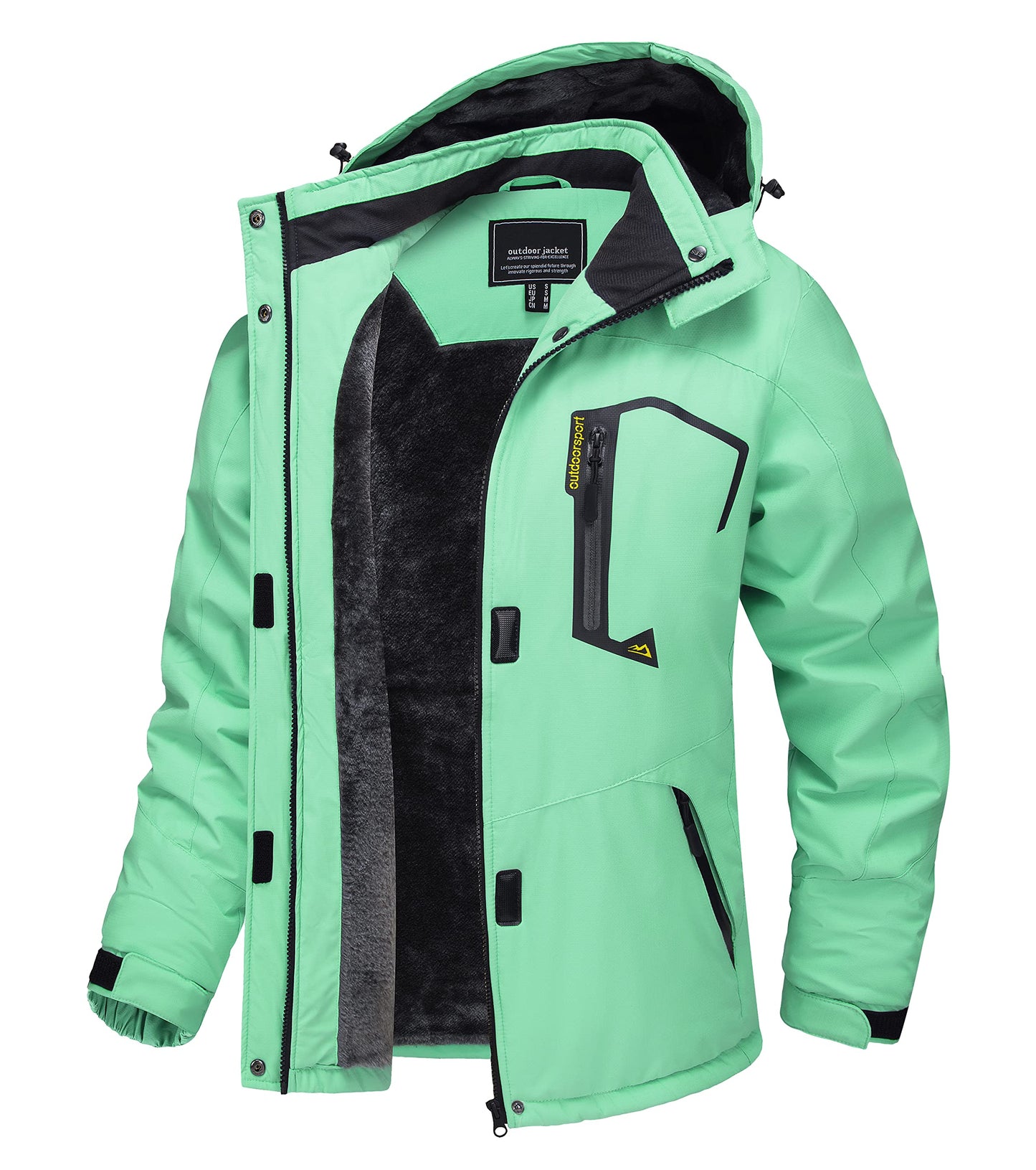 TACVASEN Women's Winter Jacket Waterproof Ski Jacket Hooded Fleece Lined Warm Snow Coat Mountain Windproof Rain Windbreaker