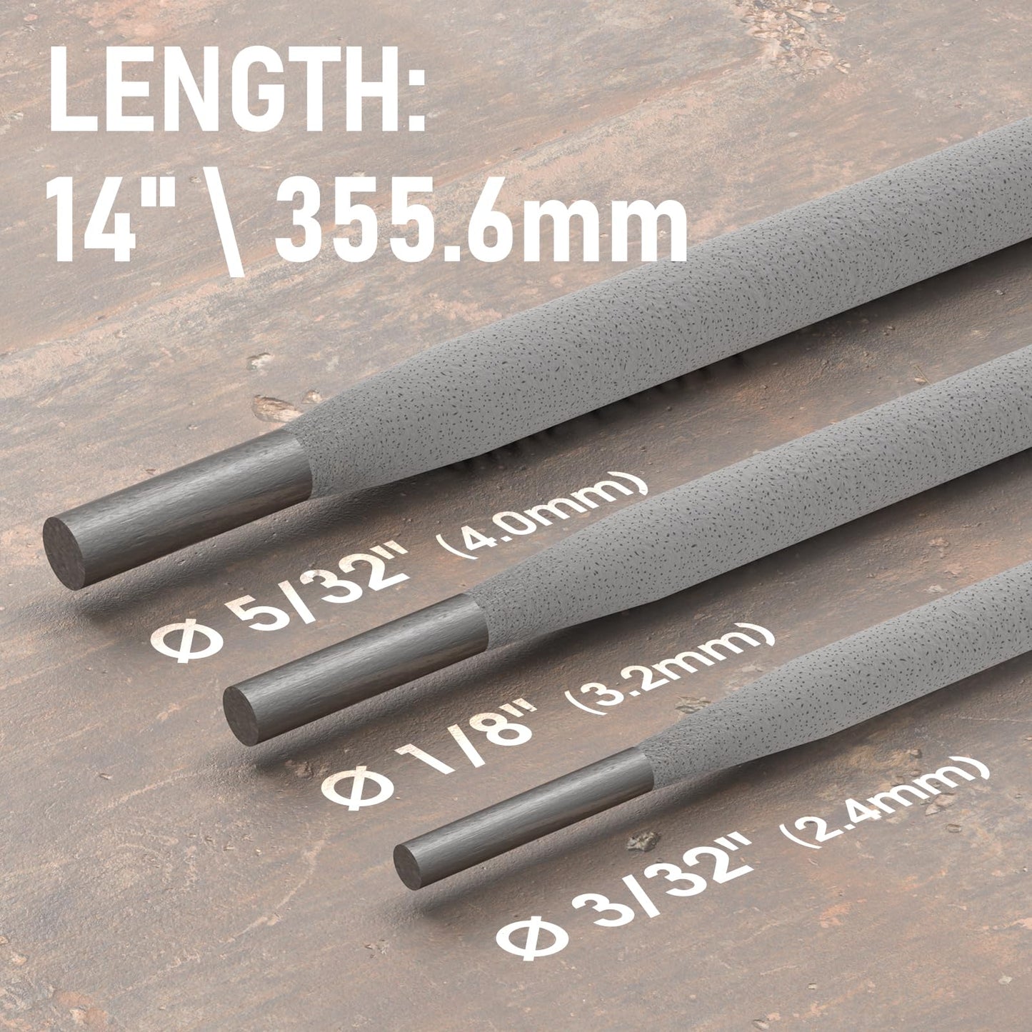 YESWELDER E6013 1/8'' 10LB Welding Rod Carbon Steel Stick Electrodes