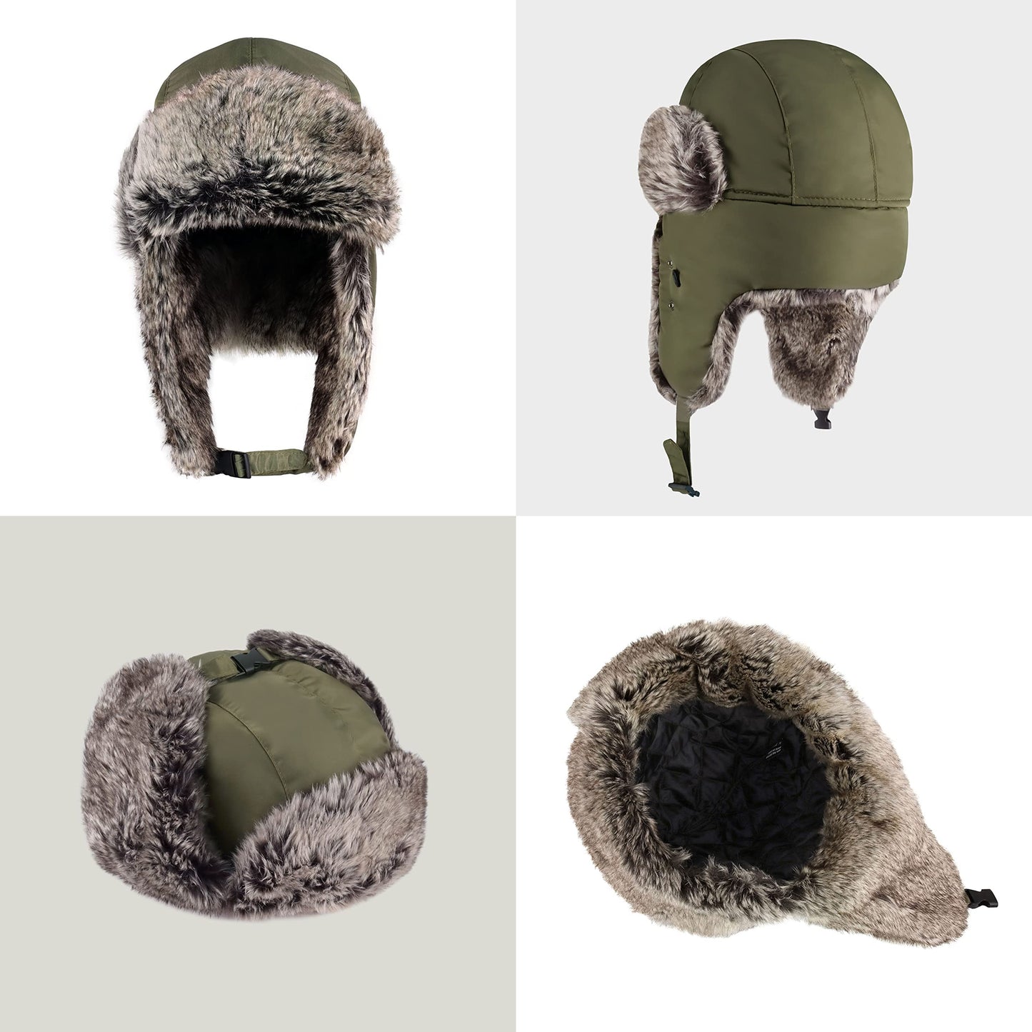 CHOK.LIDS Waterproof Winter Trappers Unisex Premium Strength Ushanka Ear Flap Chin Strap Cold Weather Outdoor