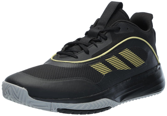 adidas Men's Own The Game 3.0 Basketball Sneaker, Black/Gold Metallic/Solid Grey, 11.5