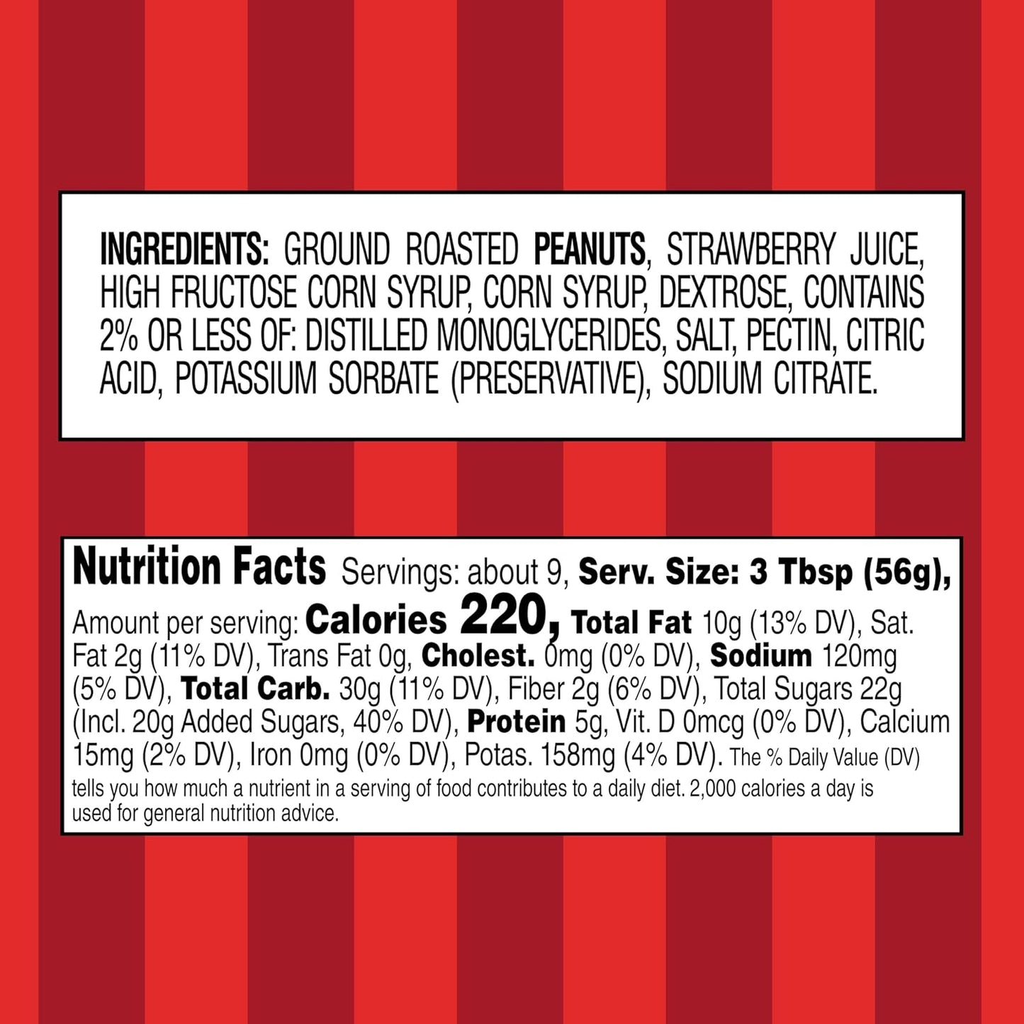 Smucker's Goober Peanut Butter and Strawberry Jelly Stripes, 18 Ounces