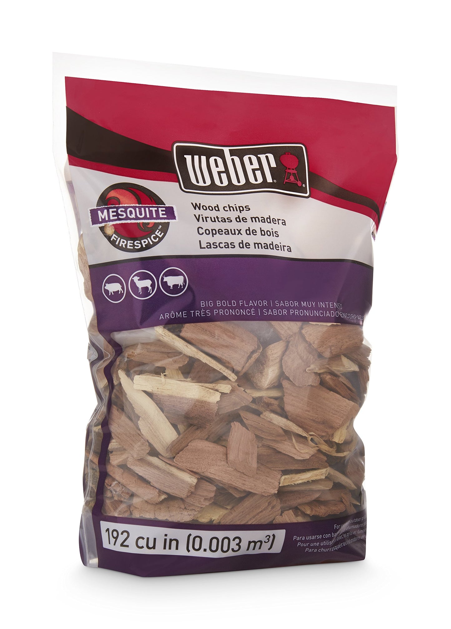 Weber Apple Wood Chips, for Grilling and Smoking, 192 Cu. in