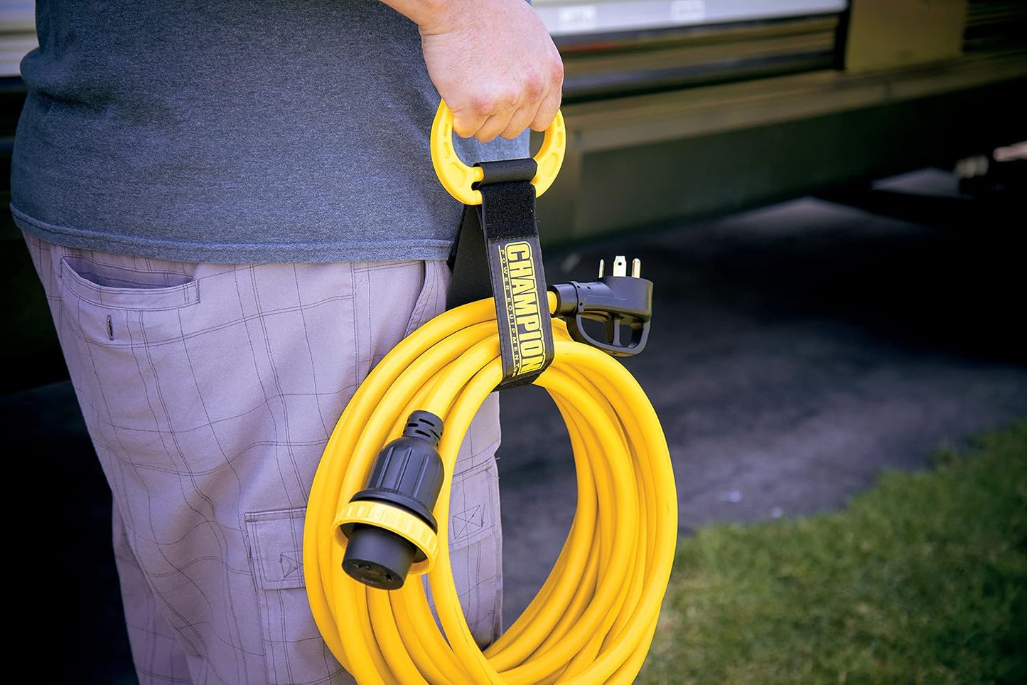 Champion Power Equipment 30-Foot 30-Amp 125-Volt RV Generator Power Cord, (TT-30P to L5-30R)