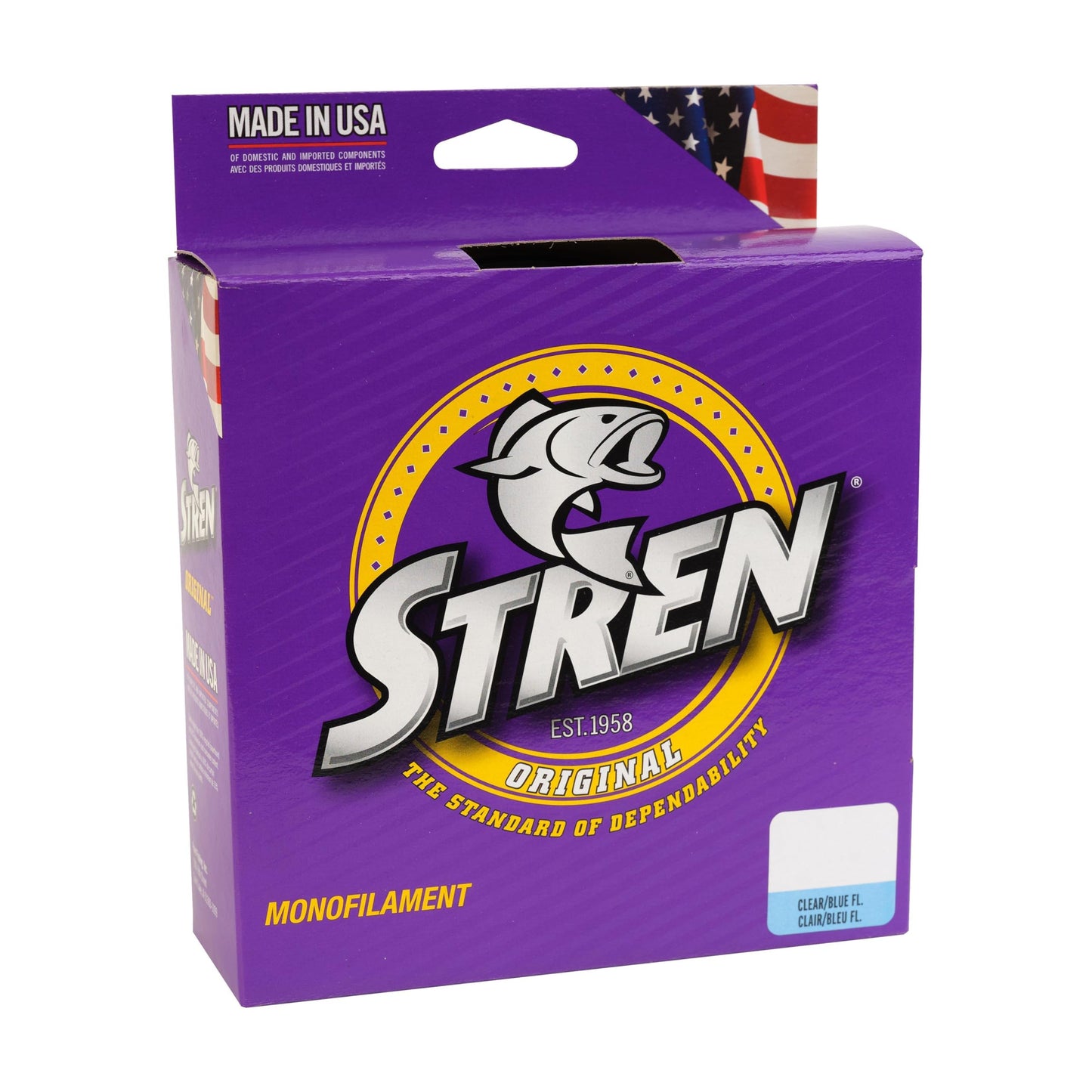 Stren Original Monofilament Fishing Line, Clear/Blue Fluorescent, 12lb | 5.4kg, Suitable for Freshwater Environments