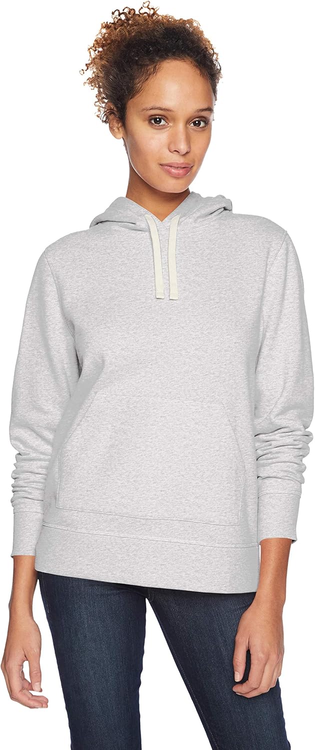 Amazon Essentials Women's Regular-Fit Brushed Back Fleece Pullover Hoodie (Available in Plus Size)