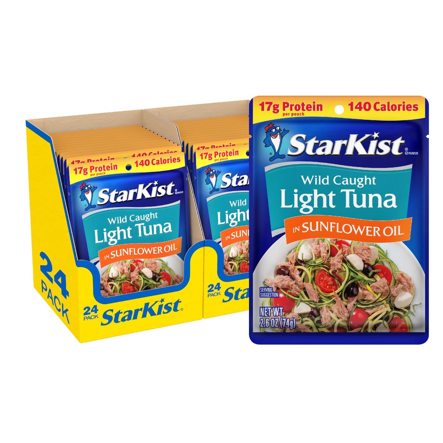 StarKist Chunk Light Tuna in Water, 2.6 Oz, Pack of 24