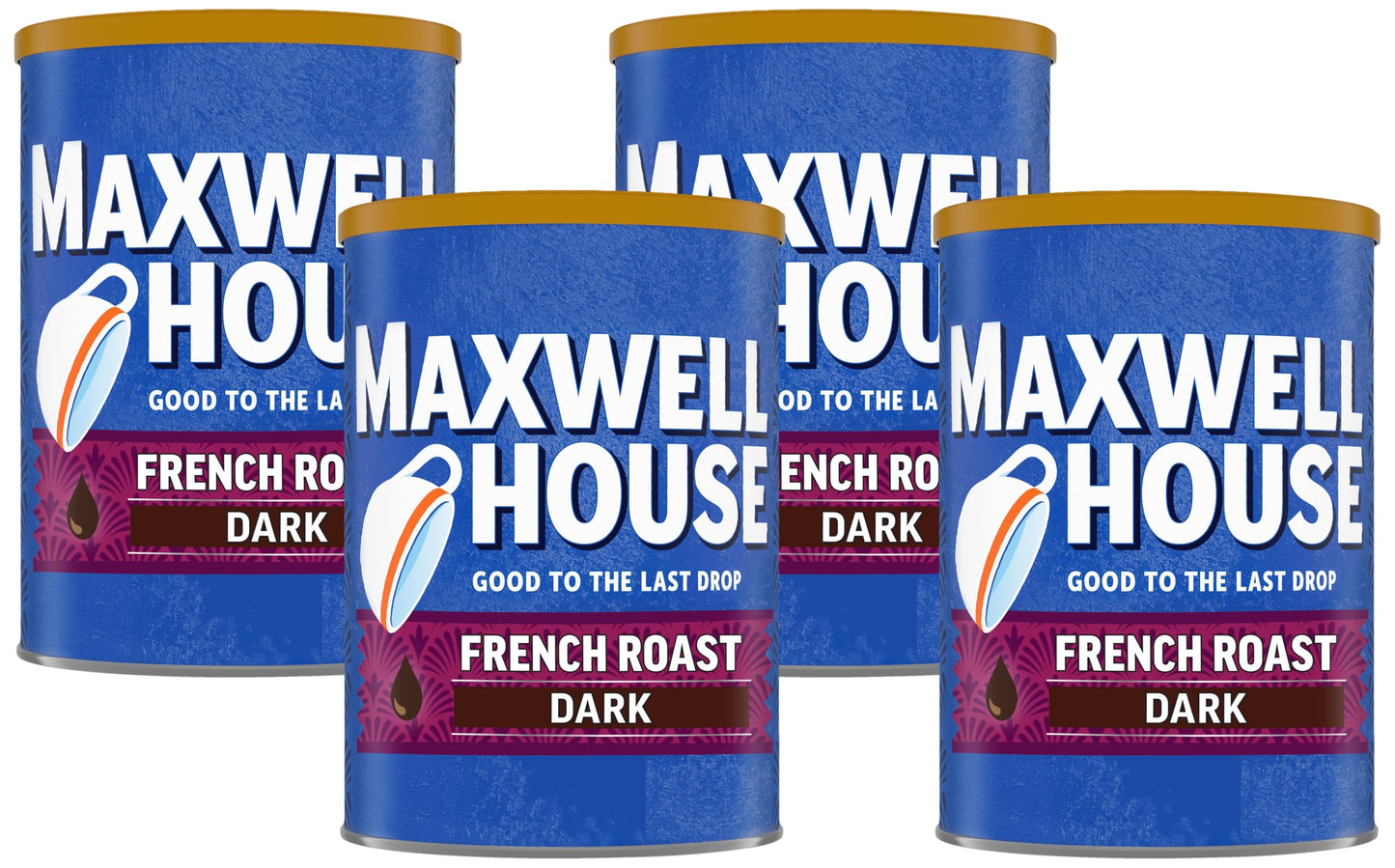 Maxwell House Breakfast Blend Mild Roast Ground Coffee, 38.8 oz Canister