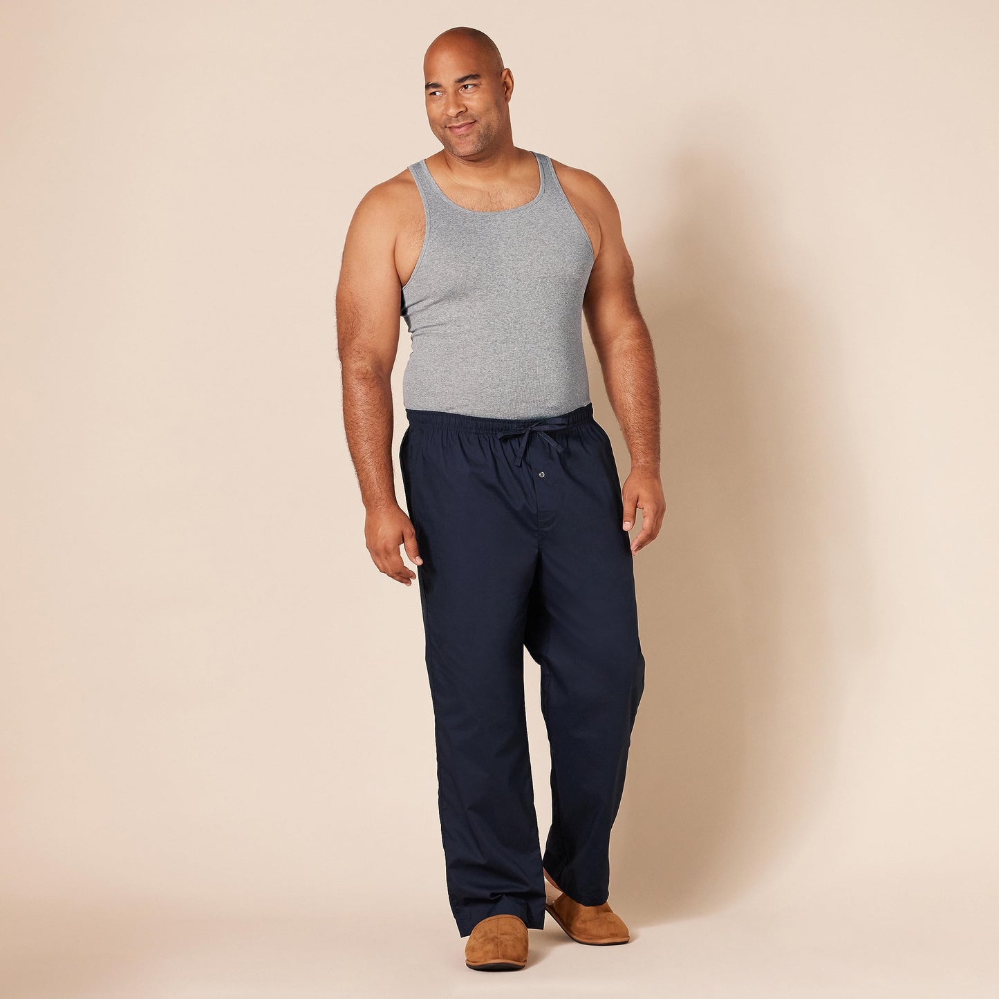 Amazon Essentials Men's Slim Fit Breathable Cotton Tank Undershirts, Pack of 6