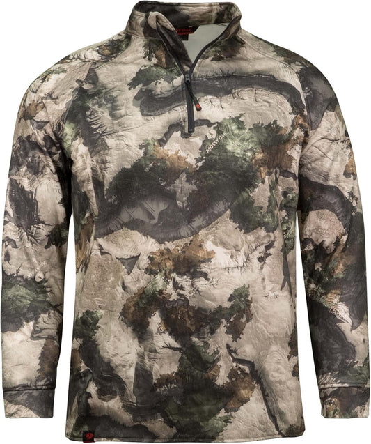 Mossy Oak Camo Hunting Jacket for Men Fleece Quarter Zip Pullover