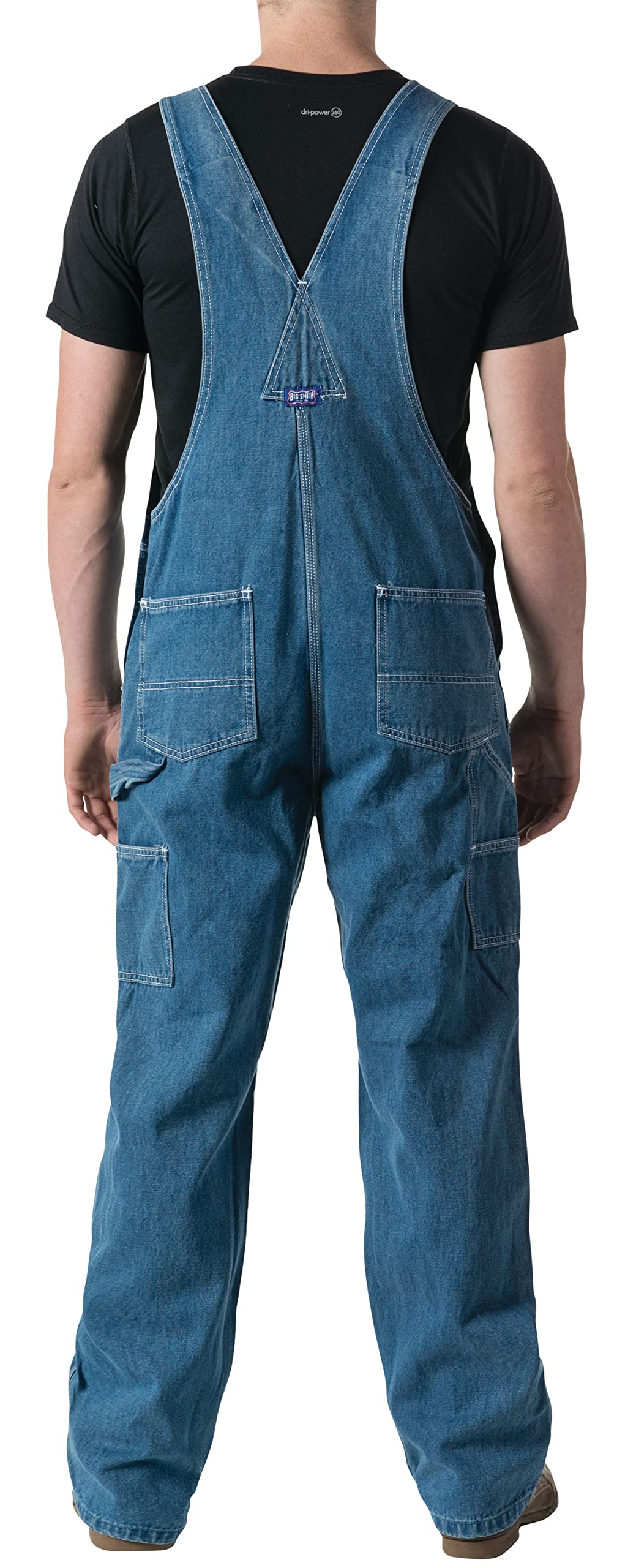 Walls mens Stonewashed Denim Bib Overall