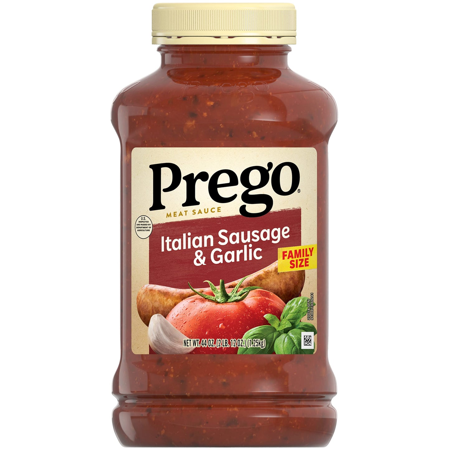 Prego Traditional No Sugar Added Pasta Sauce, 23.5 Oz Jar (Case of 6)