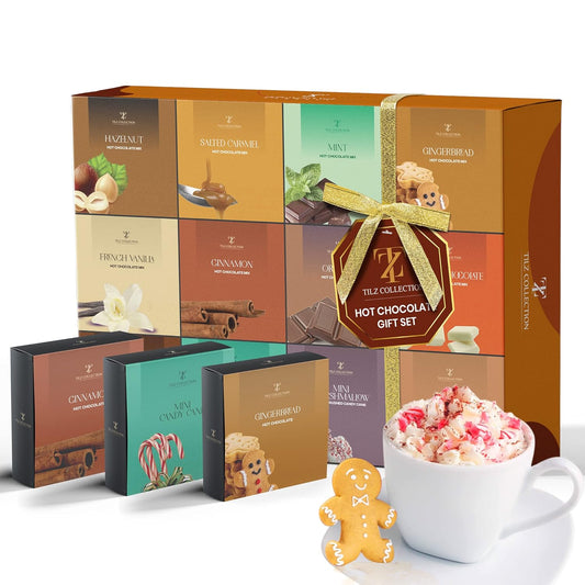 Hot Chocolate Gift Sets - 12 Days, Hot Chocolate Gift |Small Gifts |Hot Chocolate Mix |Gourmet Hot Chocolate Set |Hot Chocolate Gift Sets |Gifts For Women, Kids, Men